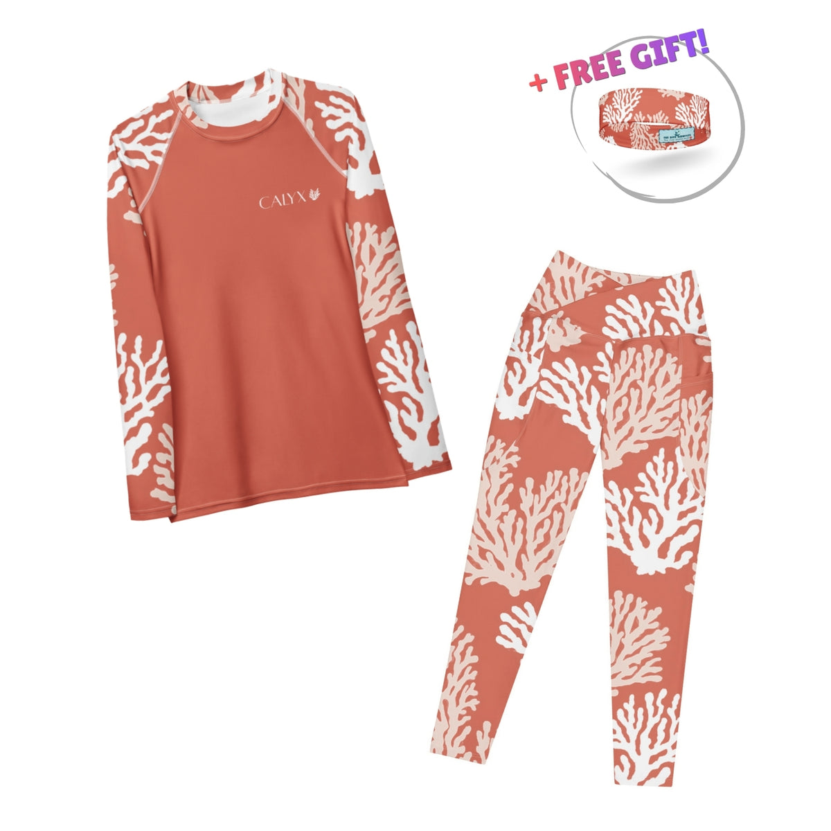 Dive Skins Set - Rash Guard + Scuba Leggings (with Pockets!) - CALYX Roots
