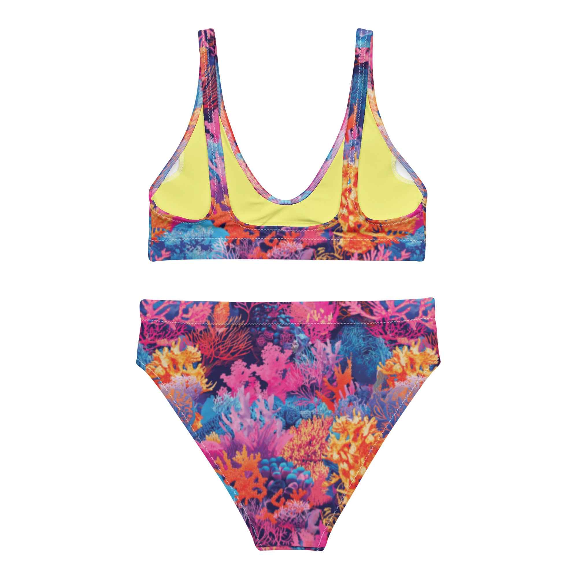 Fire Corals Scuba Bikini Set♻️ - High Waisted