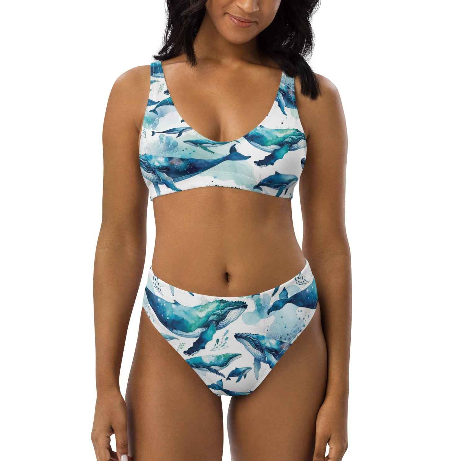 Humpback Dreams Scuba Bikini ♻️ - High Waisted Set