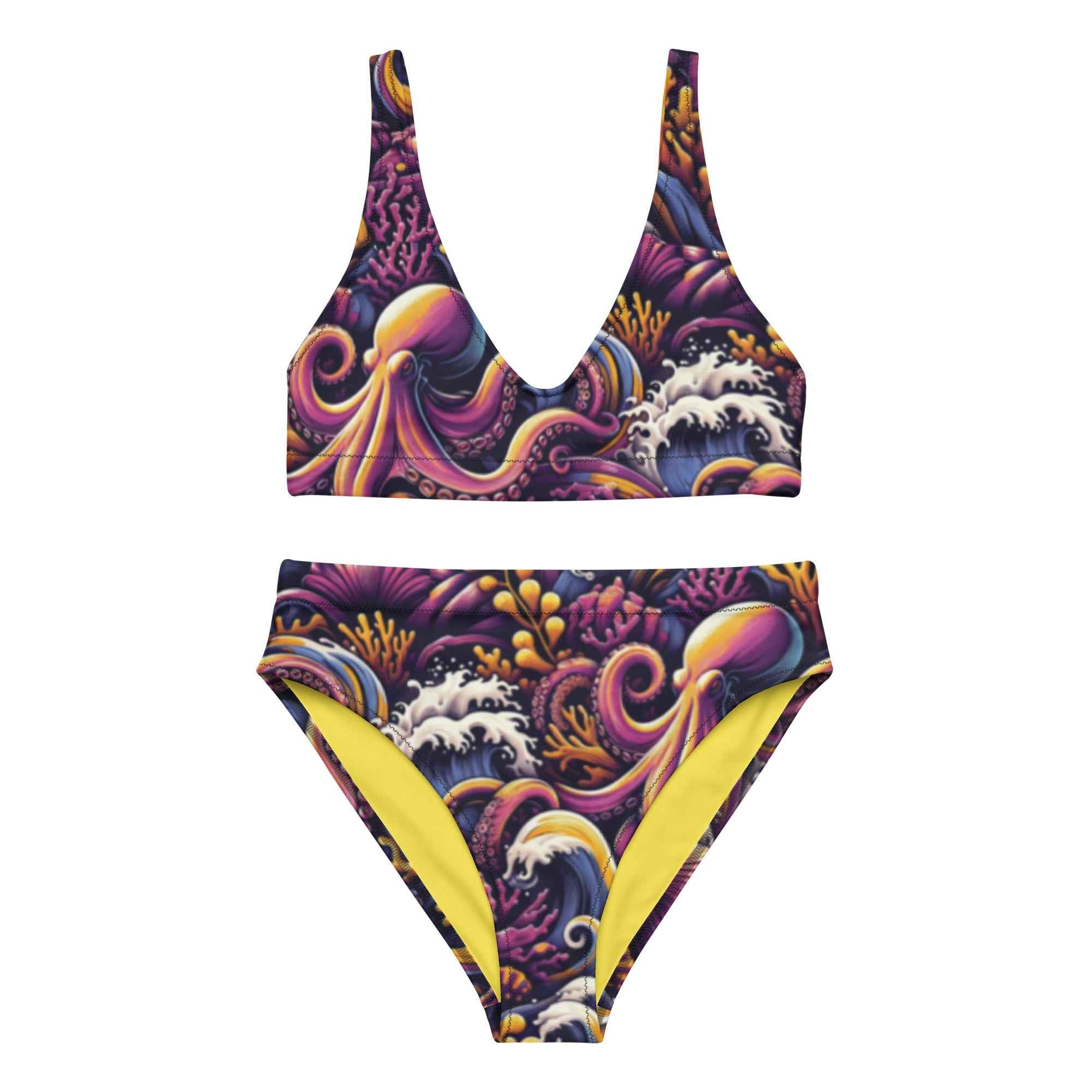 Octopus Ink Scuba Bikini♻️ - High Waisted Set