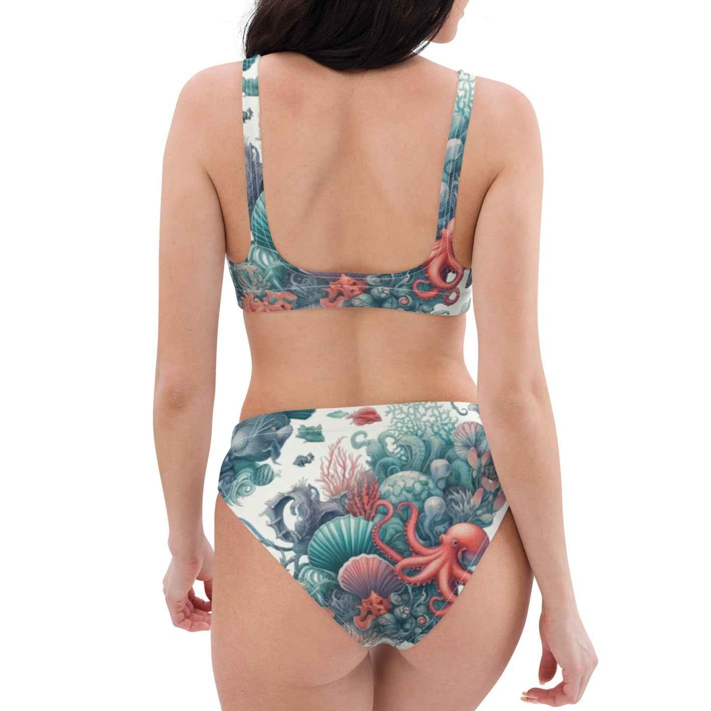 Octopus Reef Scuba Bikini♻️ - High Waisted Set