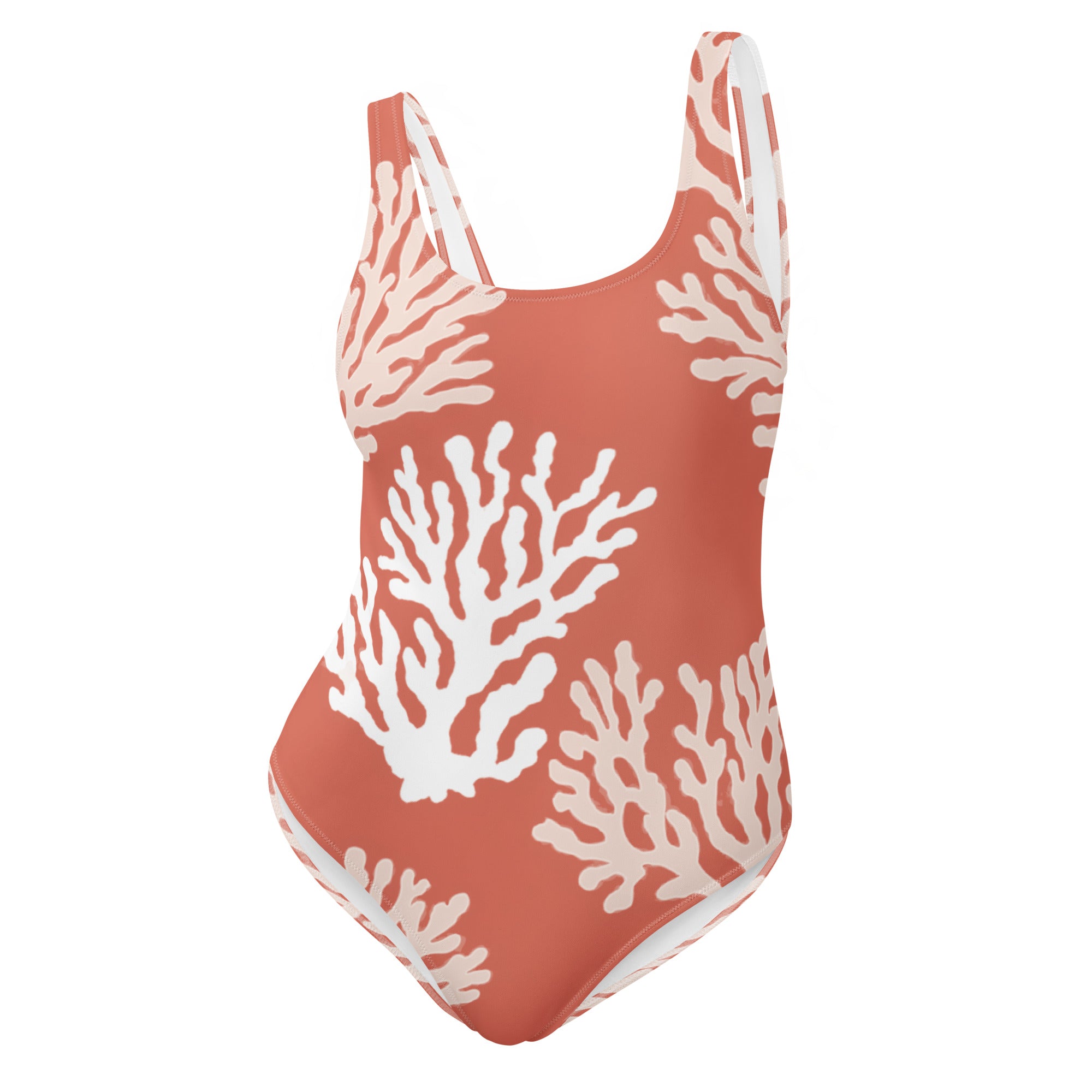 CALYX Roots One-Piece Swimsuit – front view – scuba swimsuit one piece in soft recycled polyester for ocean lovers