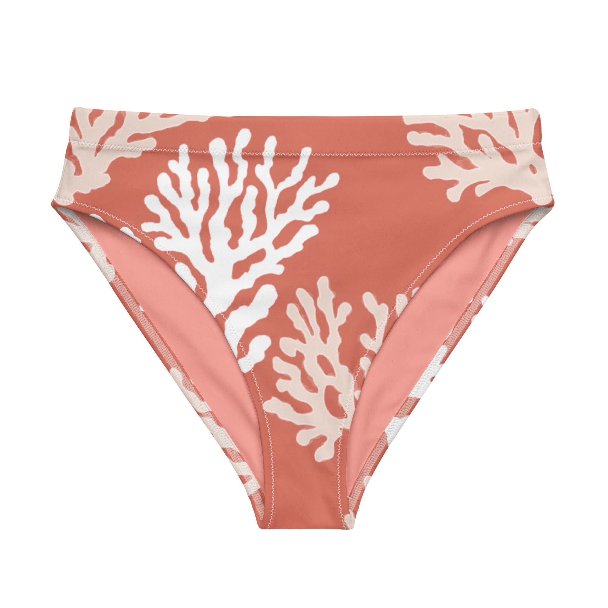 CALYX Roots Scuba Bikini Bottom - High Waisted – front view – scuba diving swimsuit with UPF 50+ sun protection for tropical reef diving