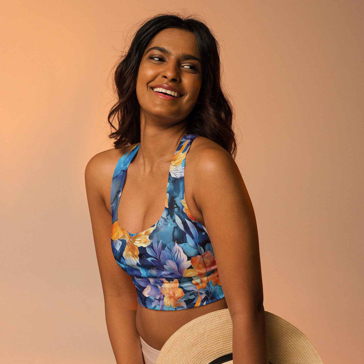 Jasmine Koi High Impact Scuba Top