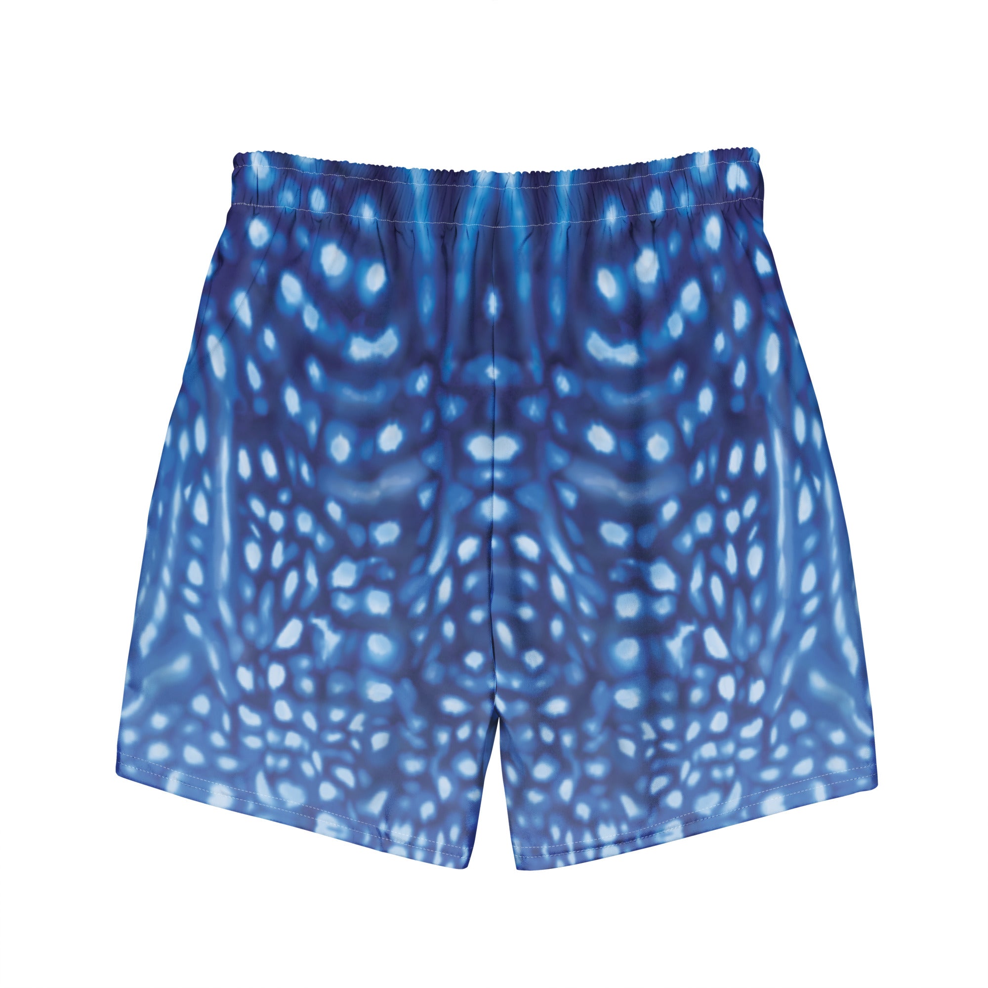 Whale Shark Constellation Swim Trunks – back view – swim trunks for scuba diving, beach days, and warm water adventures