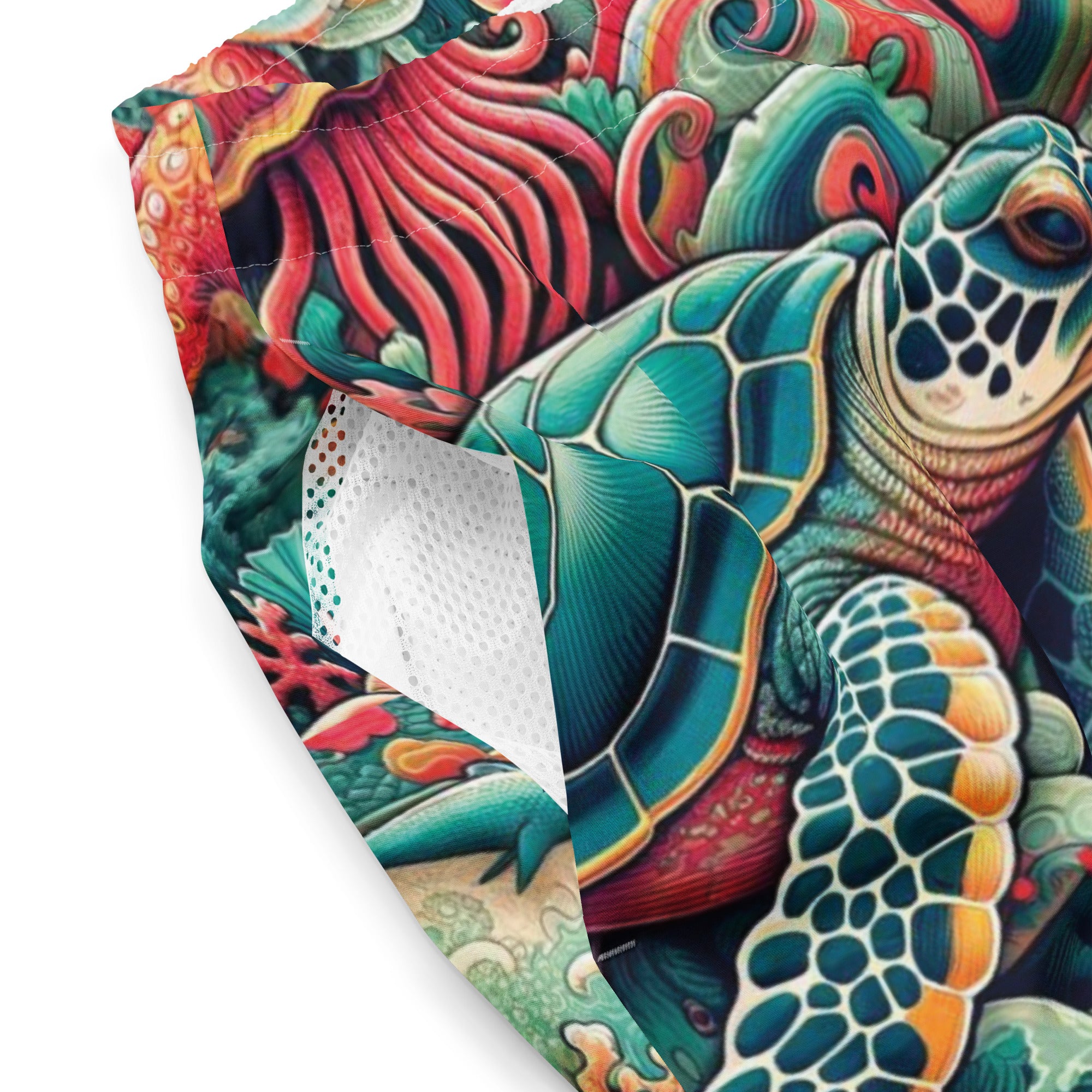 Tortuga Loca Swim Trunks – product details – scuba trunks for warm water diving, snorkeling, and reef adventures