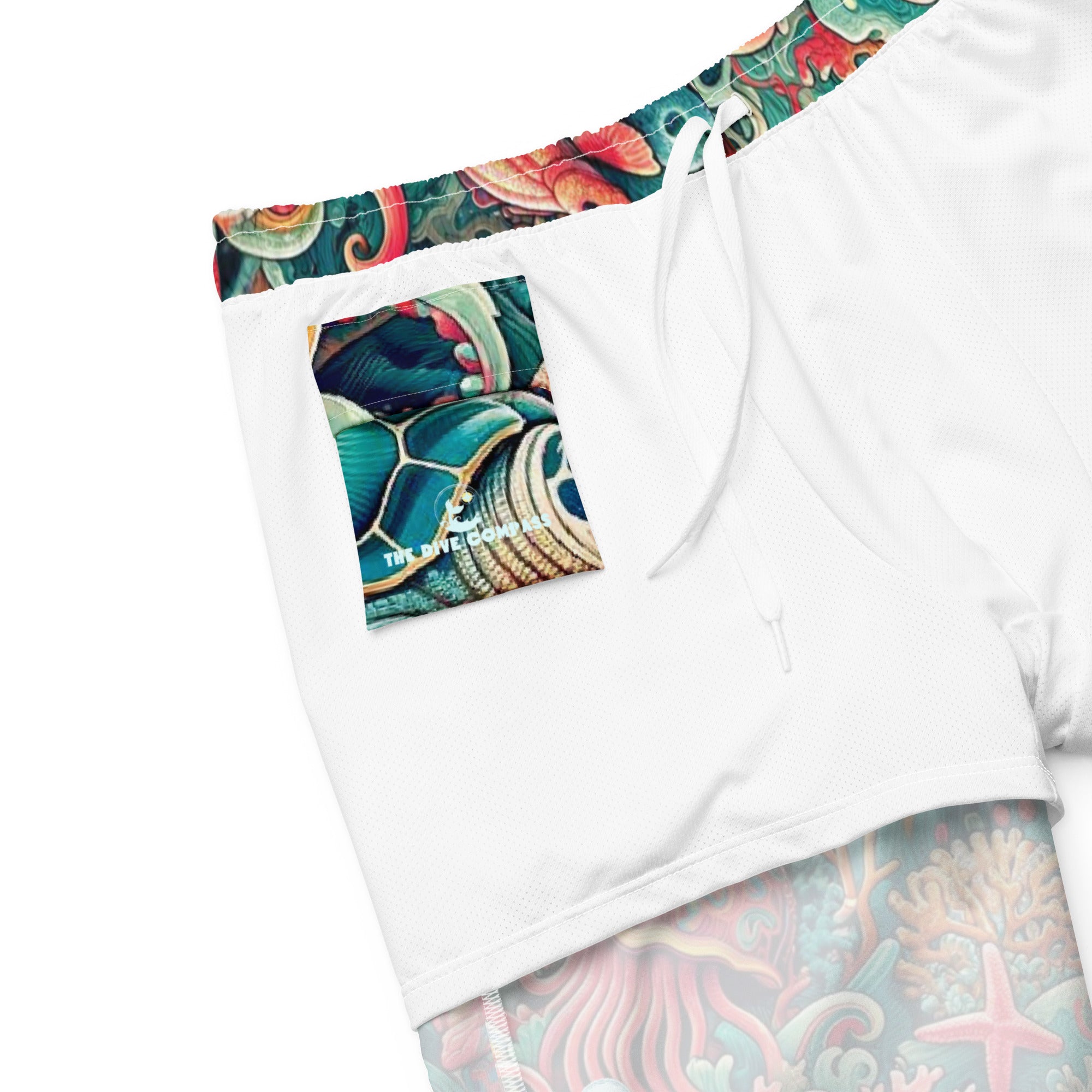Tortuga Loca Swim Trunks – product details – recycled swim trunks designed for divers and tropical ocean travel