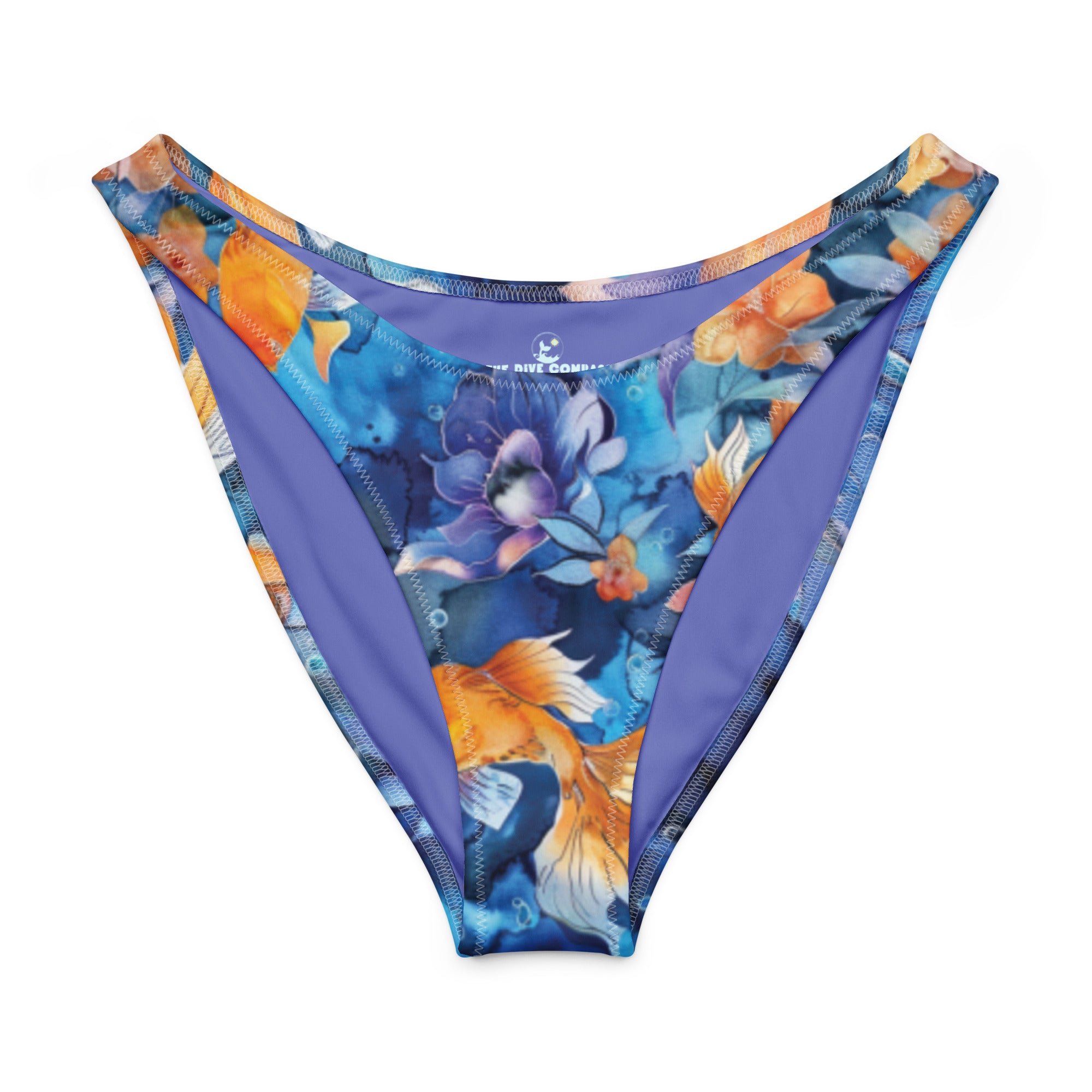 Jasmine Koi Scuba Bikini Bottom – Cheeky – front view – scuba diving swimsuit with UPF 50+ sun protection for tropical reef diving