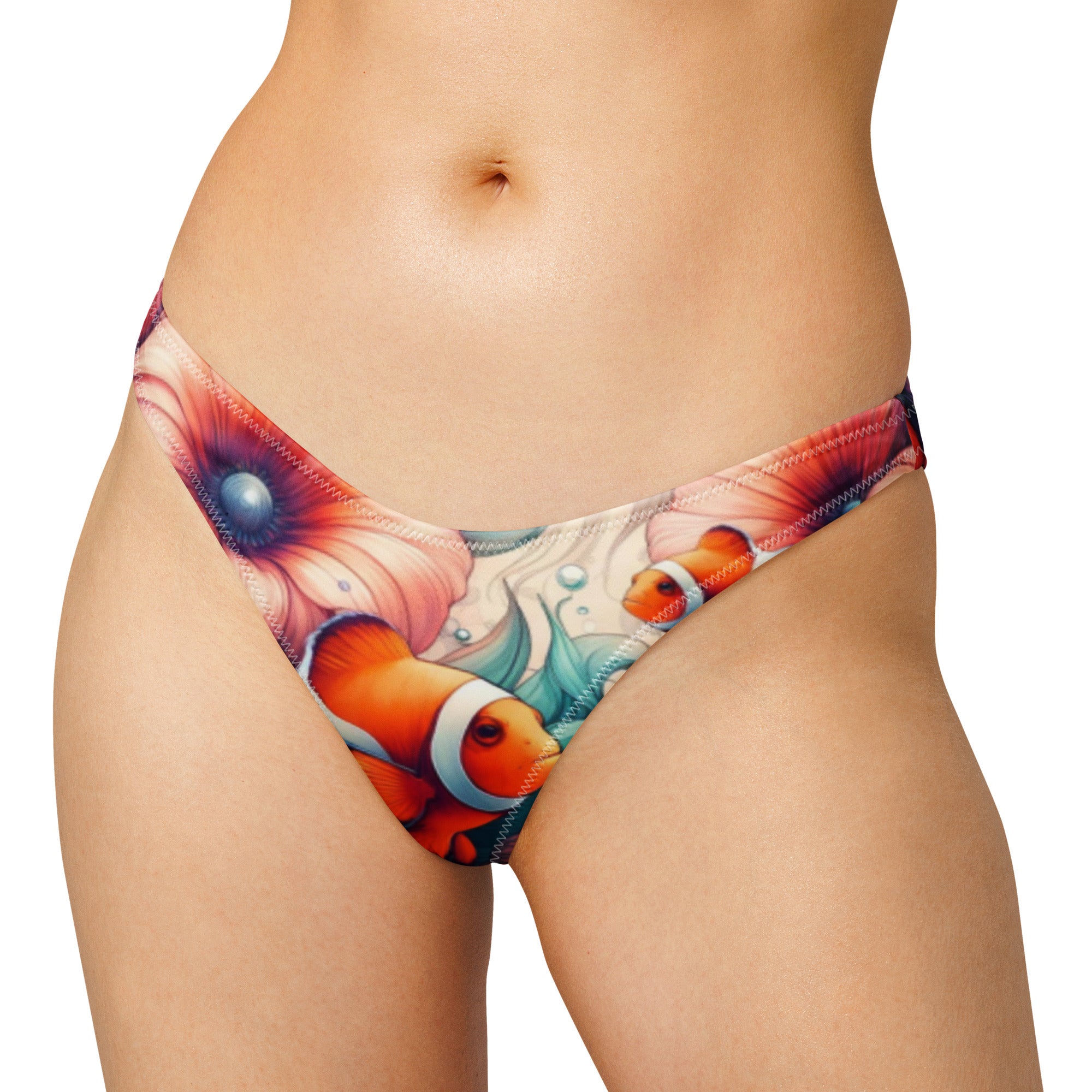 Clownfish Gardens Scuba Bikini Bottom - Cheeky – front view – diving swimsuit that stays put under a wetsuit for scuba and freediving