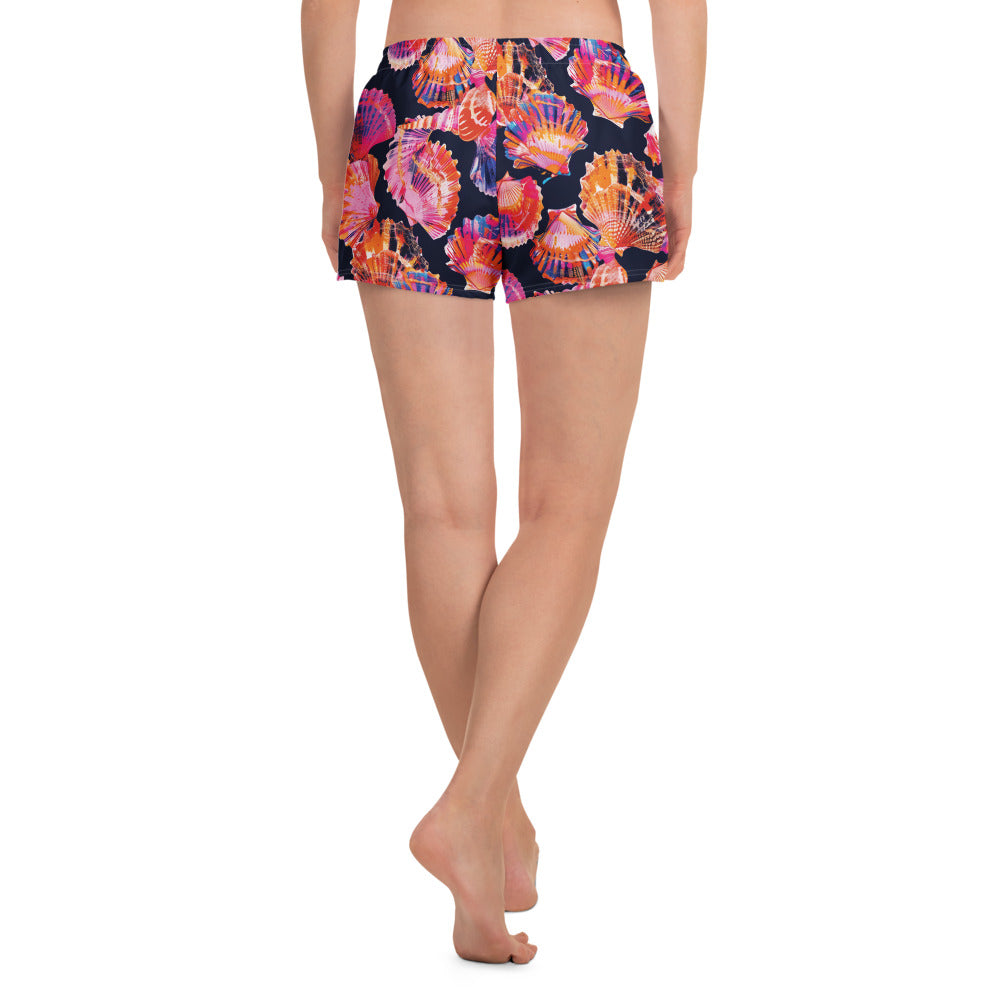 Neon Shells Breezy Swim Shorts – back view – recycled swim shorts for divers, snorkelers, and tropical beach days