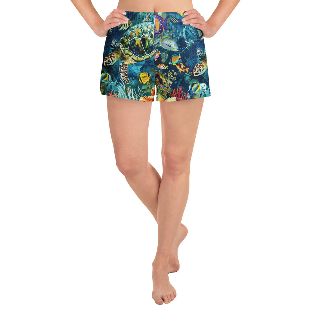 Maldives Breezy Swim Shorts – front view – breezy swim shorts made from recycled fabric for warm water adventures