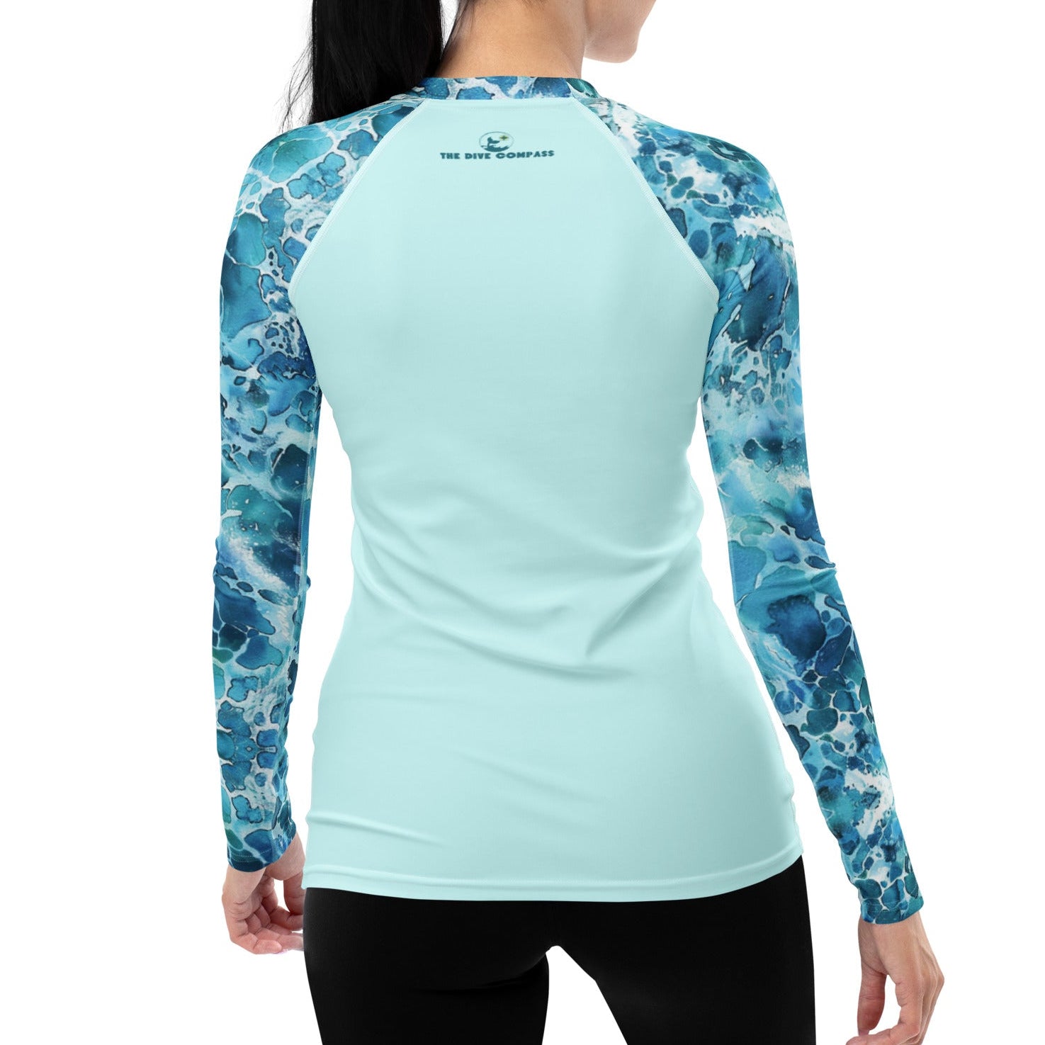 Ocean Sereity rash guard for women, UV rash guard with UPF 50 sun protection for scuba divers