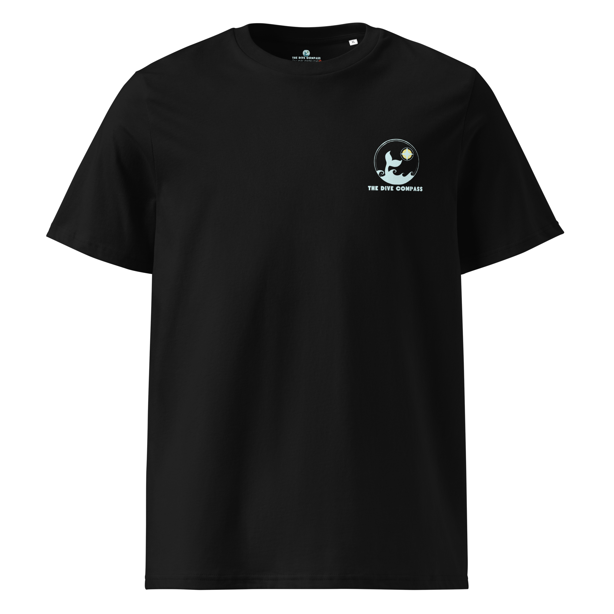 "Less Plastic, More Plankton" Whale Shark Organic Cotton Conservation Shirt – front view – unisex organic cotton tee for ocean-conscious divers and travelers