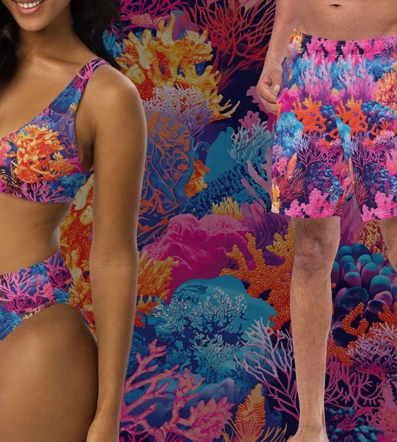 Fire Corals Swimwear