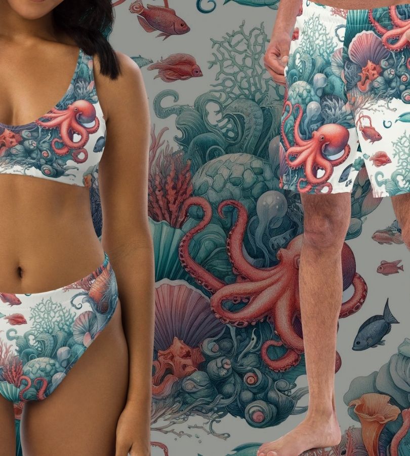 Octopus Reef Swimwear