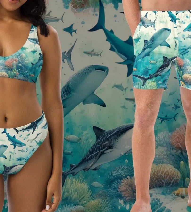 Shark Frenzy Swimwear