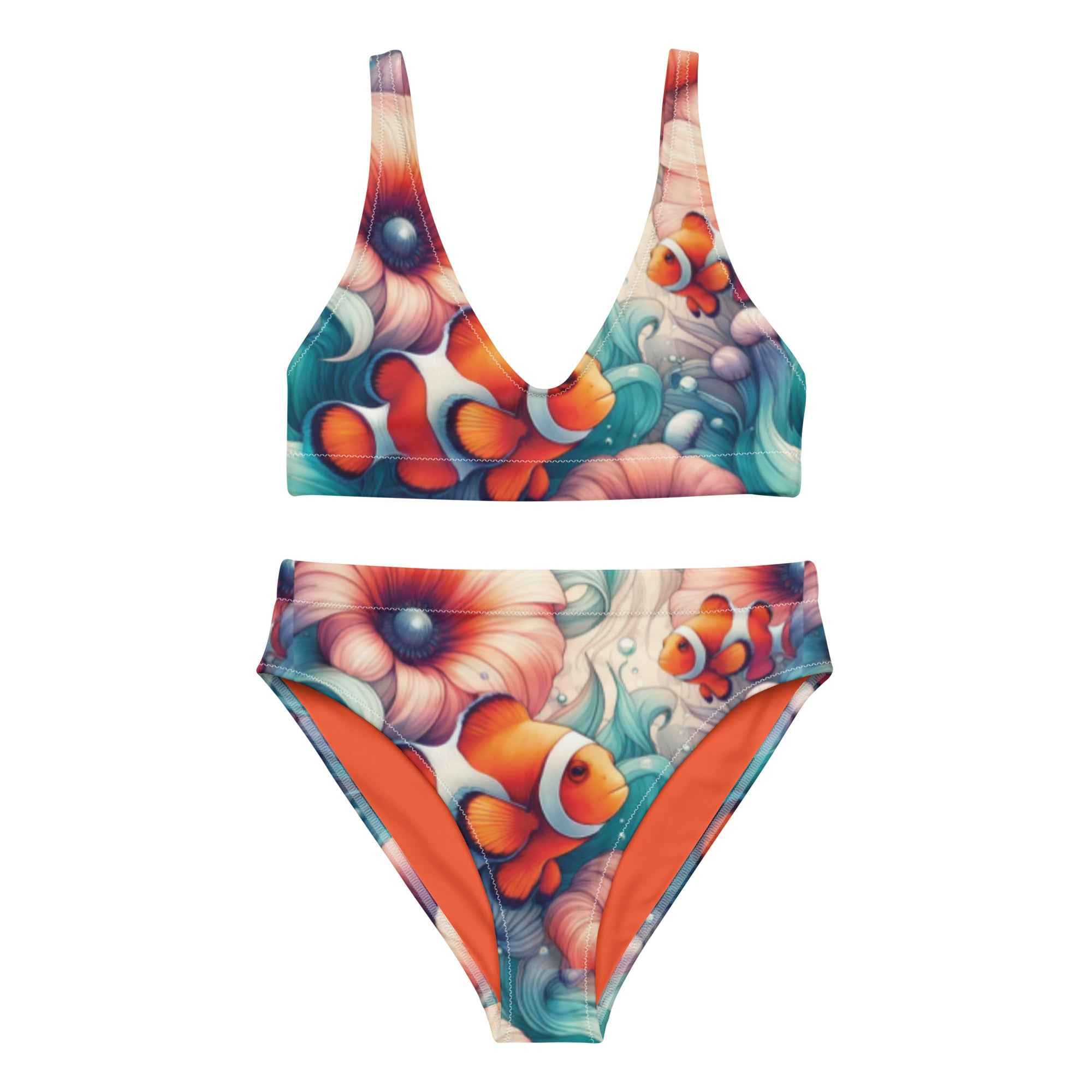 Clownfish Gardens Scuba Bikini♻️ - High Waisted Set