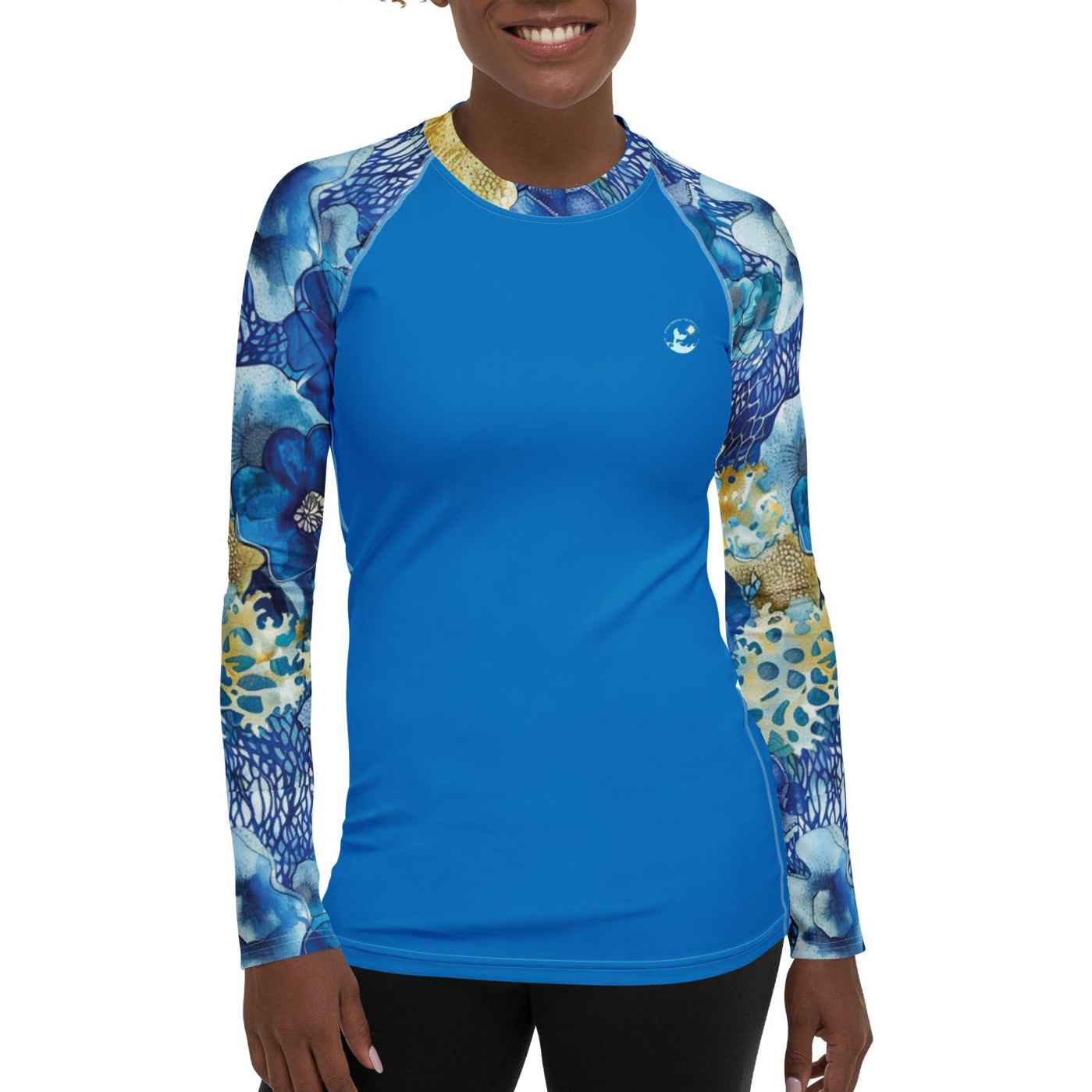 Coral Blossoms Women's Rash Guard ♻️