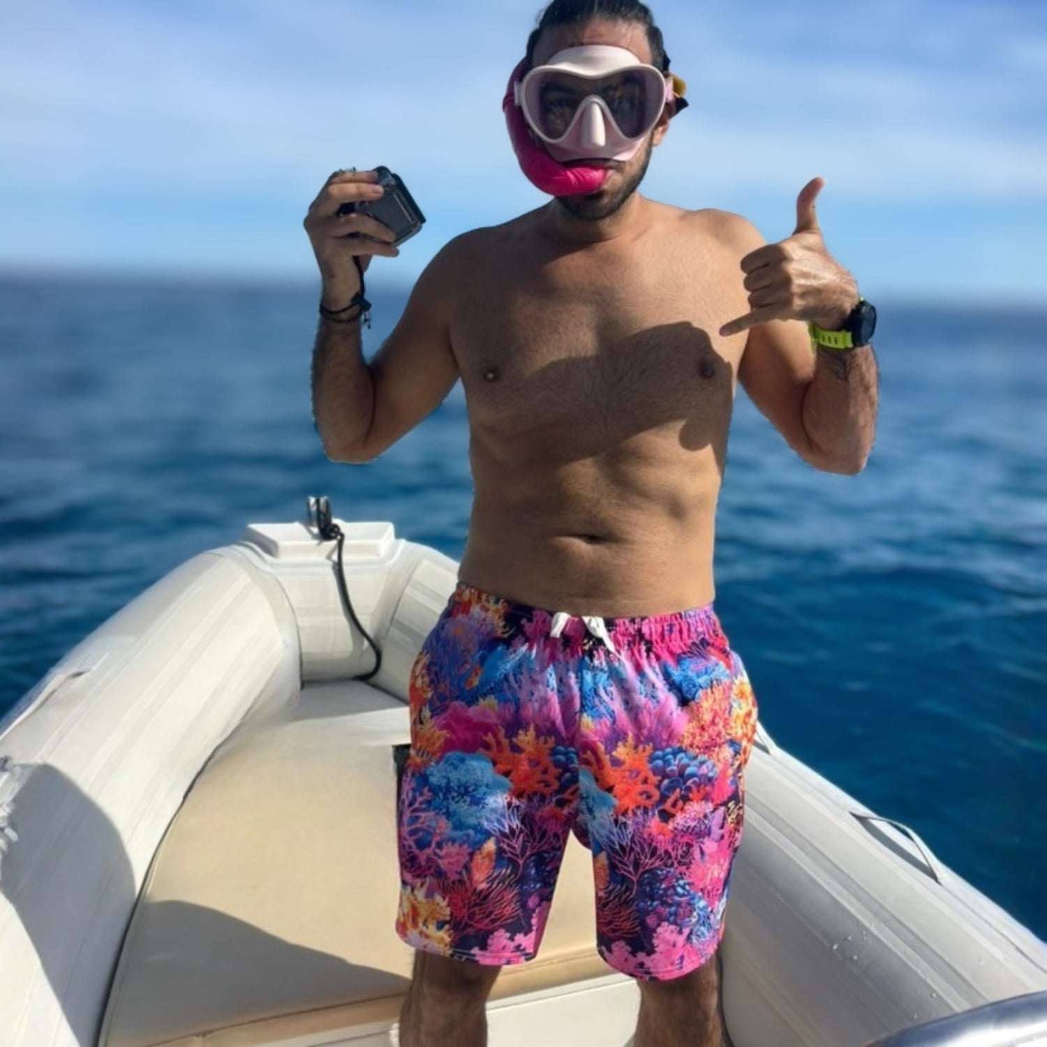 Fire Corals Swim Trunks♻️