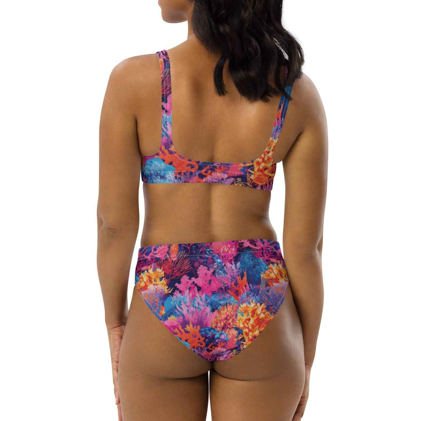 Fire Corals Scuba Bikini Set♻️ - High Waisted