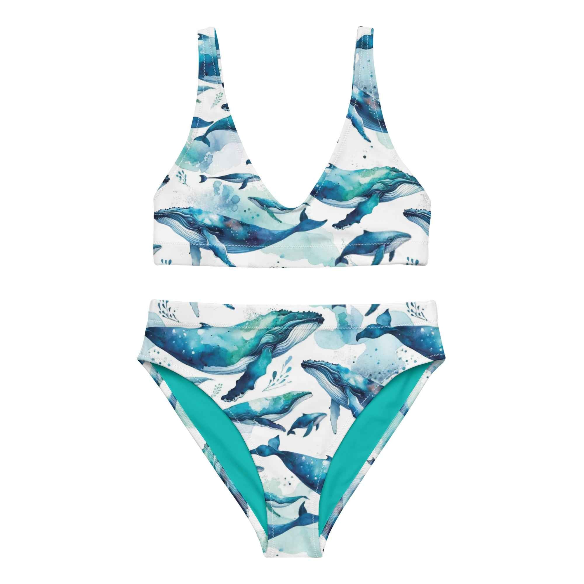 Humpback Dreams Scuba Bikini ♻️ - High Waisted Set