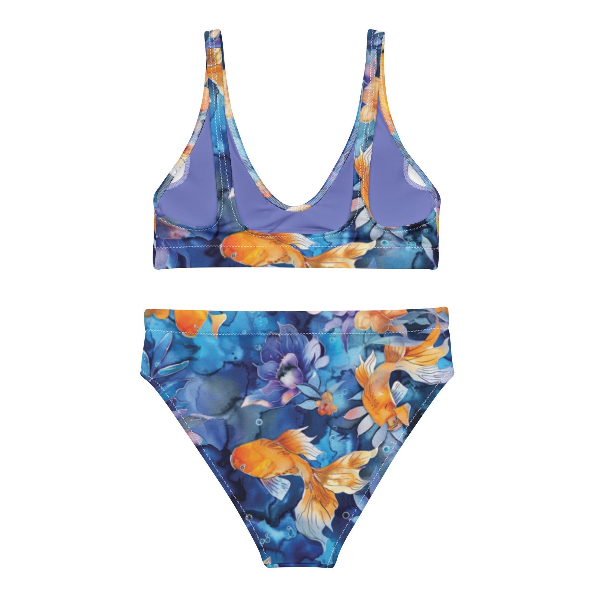 Jasmine Koi Scuba Bikini Product Mock-up Pack. The bikini is made for scuba diving, made to stay put under your wetsuit with UPF 50+ sun protection. 