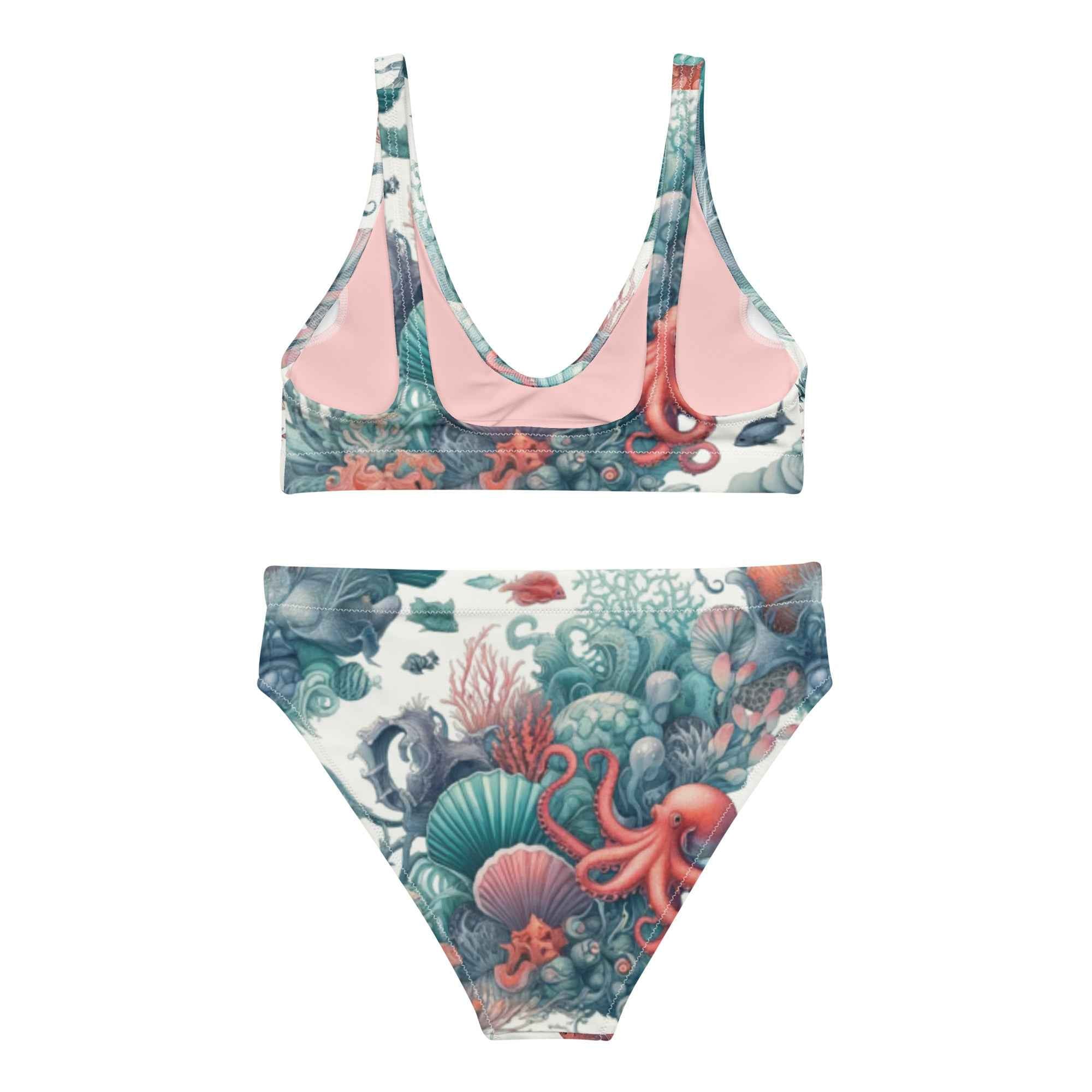 Octopus Reef Scuba Bikini♻️ - High Waisted Set