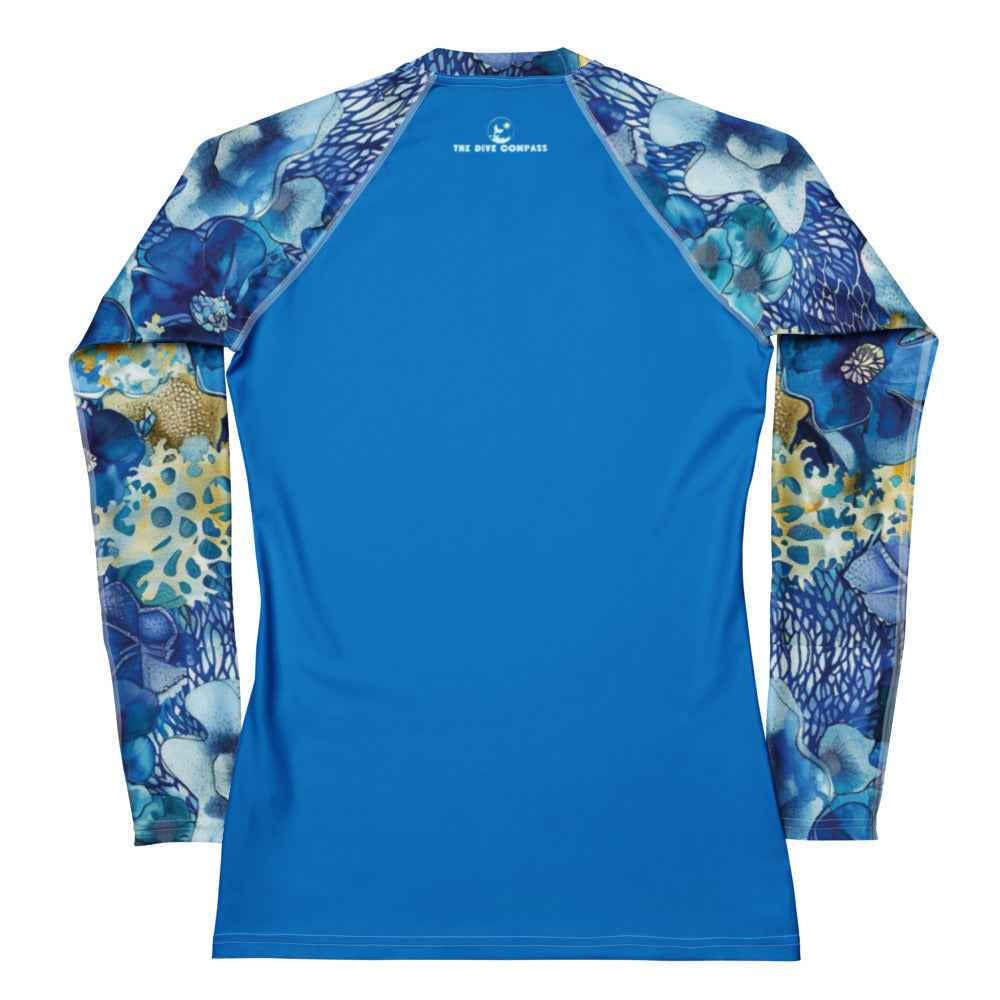Coral Blossoms Women's Rash Guard ♻️