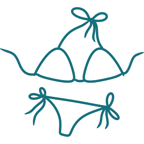 String bikini with adjustable ties for your perfect fit. 