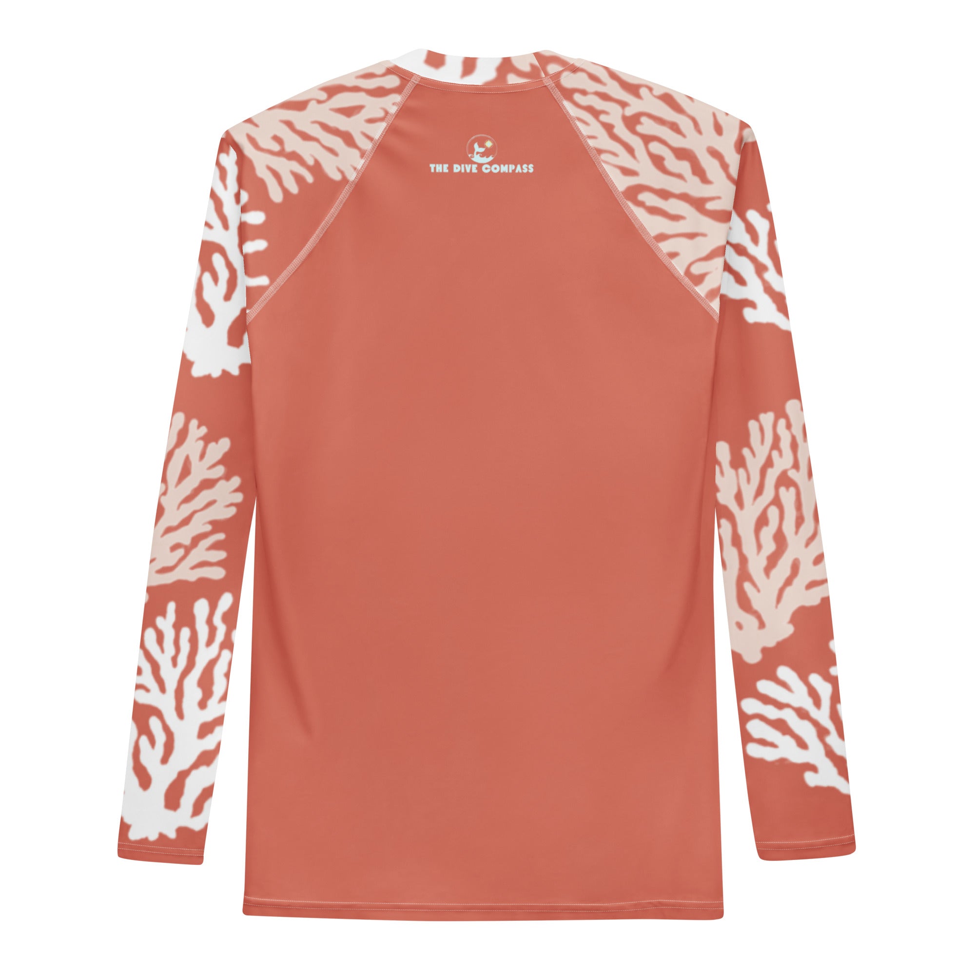CALYX Roots Men's Rash Guard – back view – sustainable men's rash guard in soft recycled polyester for divers