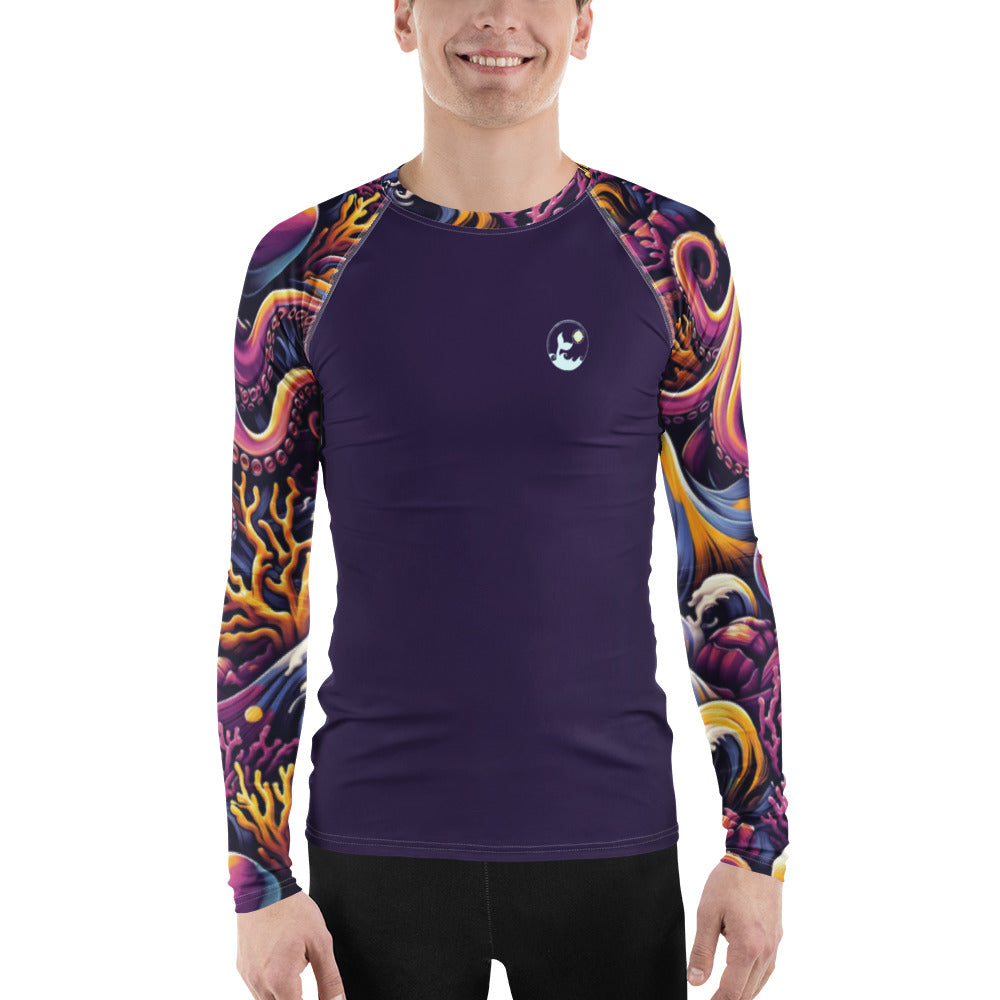Octopus Ink Men's Rash Guard | UPF 50+ Recycled Rash Guard for Scuba ...