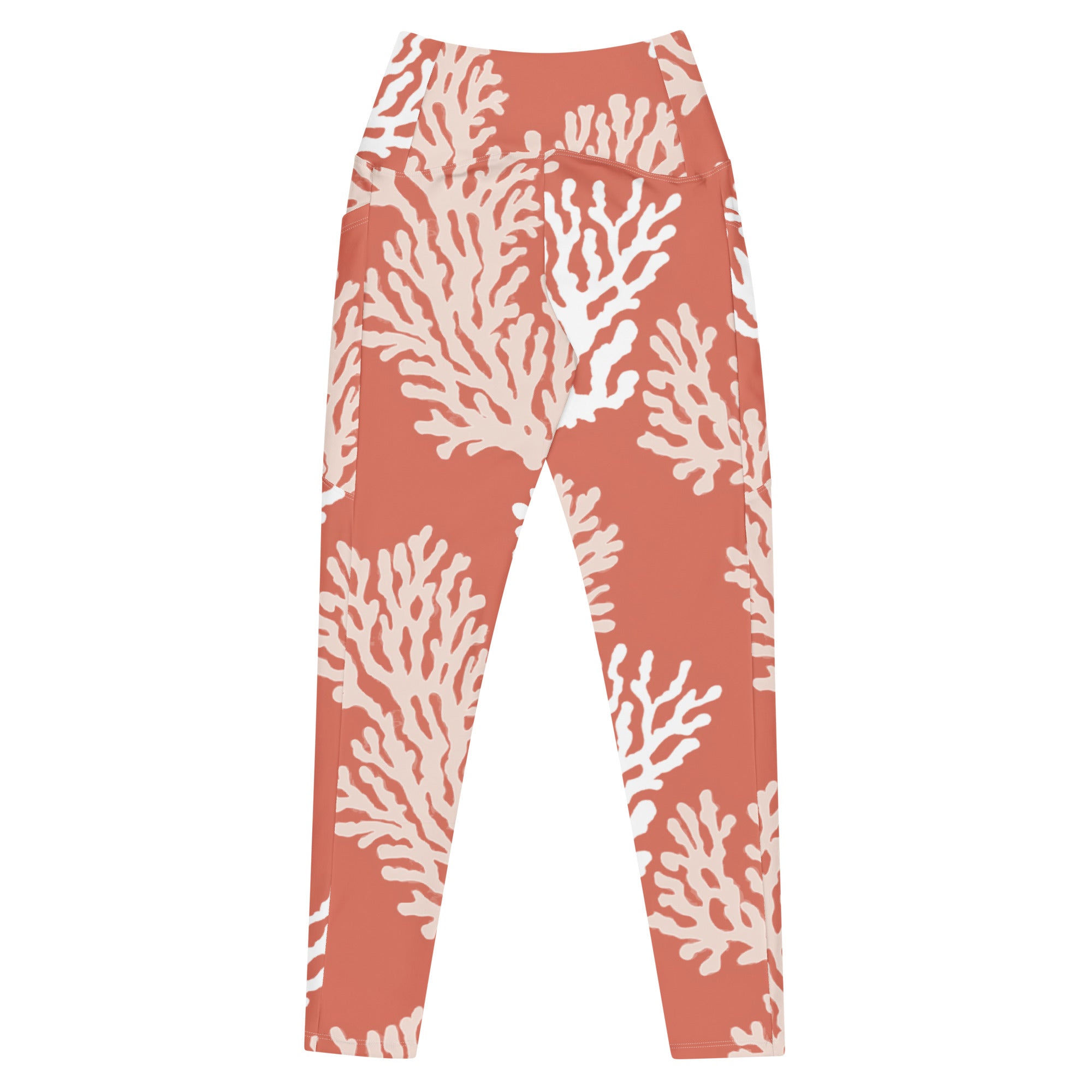 CALYX Roots Scuba Leggings (with pockets!) – back view – recycled dive leggings for divers, snorkelers, and reef conservation
