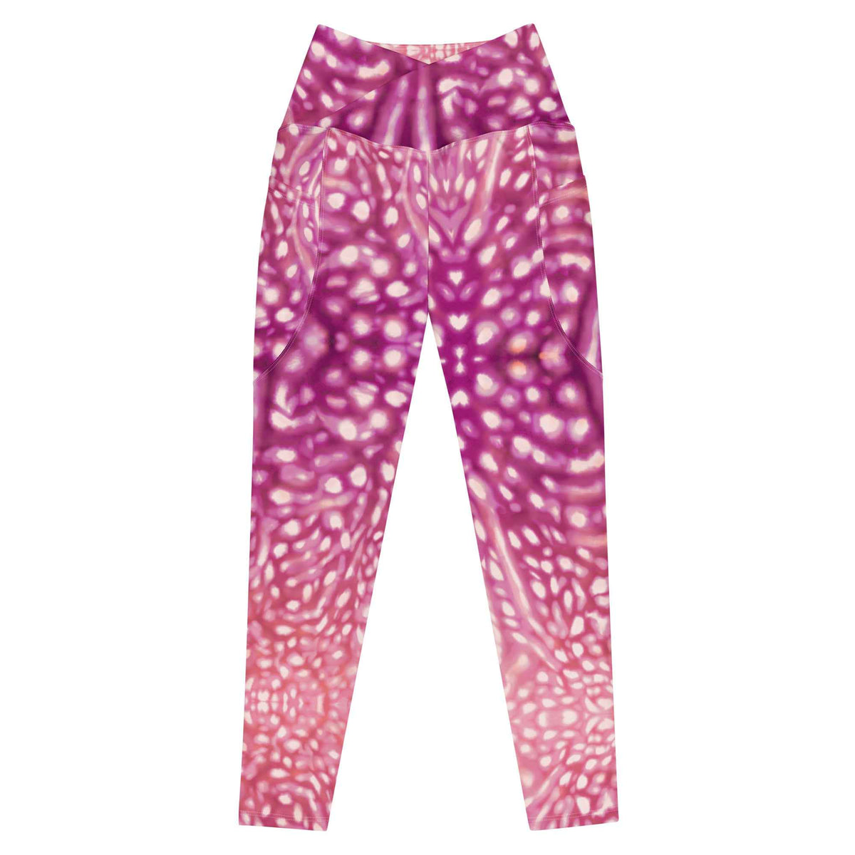 Whale Shark Constellation Scuba Leggings (with pockets!) ♻️ - Pink