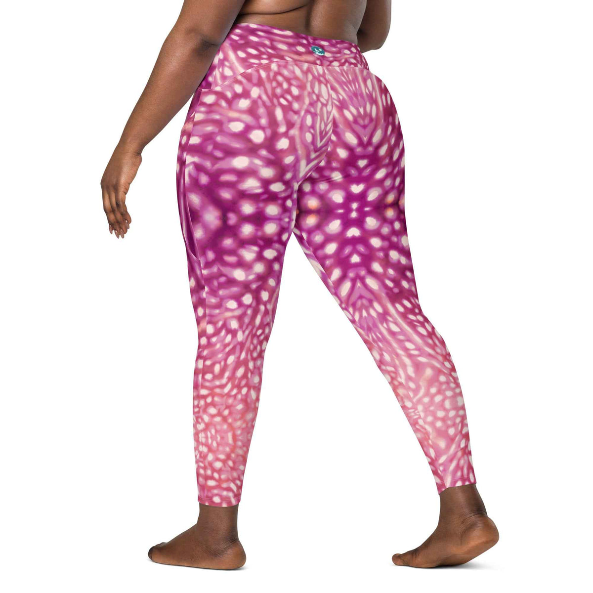Whale Shark Constellation Scuba Leggings (with pockets!) ♻️ - Pink