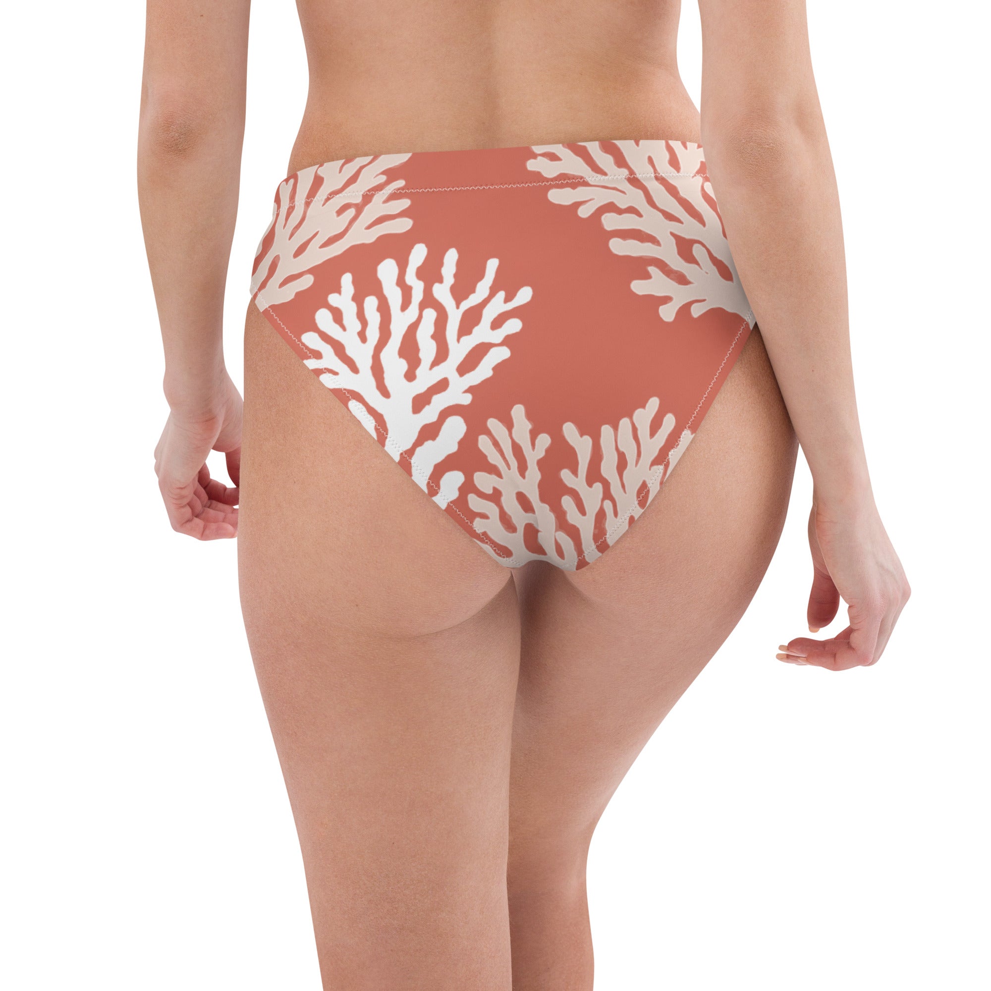 CALYX Roots Scuba Bikini Bottom - High Waisted – back view – recycled scuba bikini for divers, snorkelers, and warm water adventures