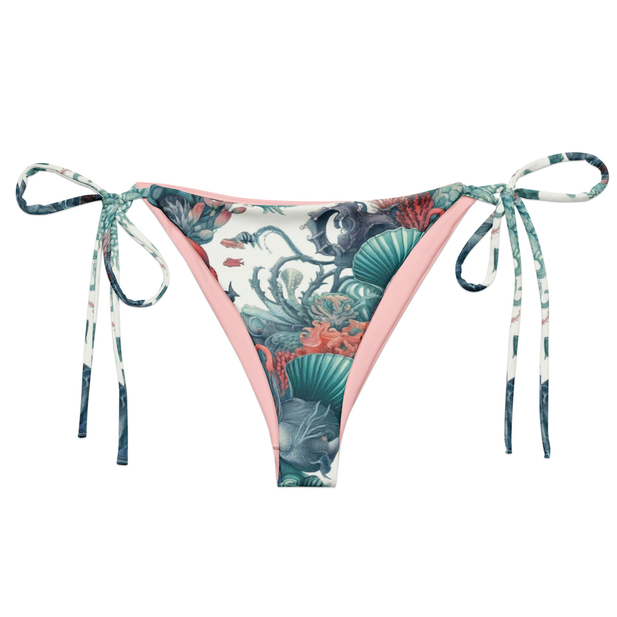 Octopus Reef String Bikini Bottom♻️