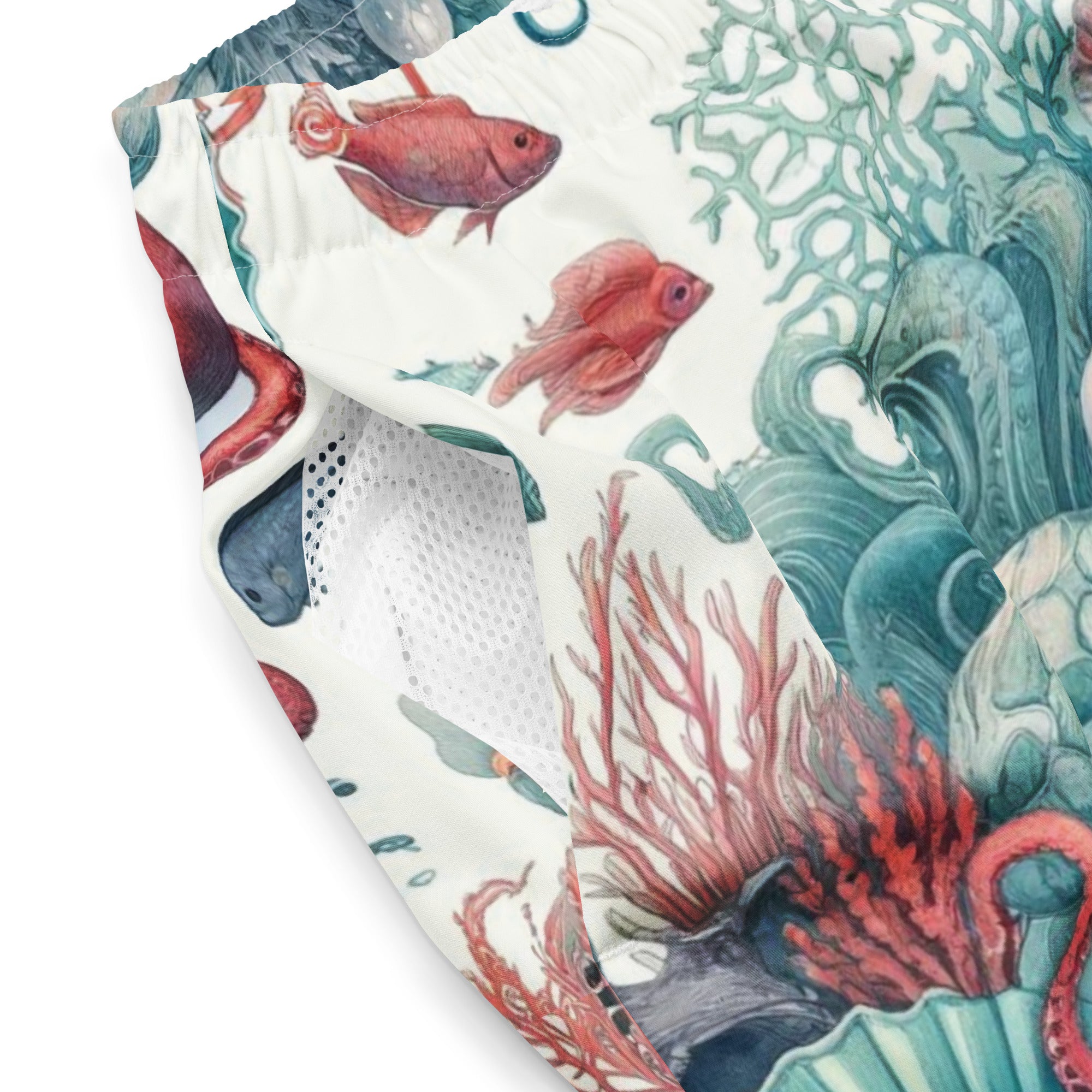 Octopus Reef Swim Trunks – product details – scuba trunks for warm water diving, snorkeling, and reef adventures
