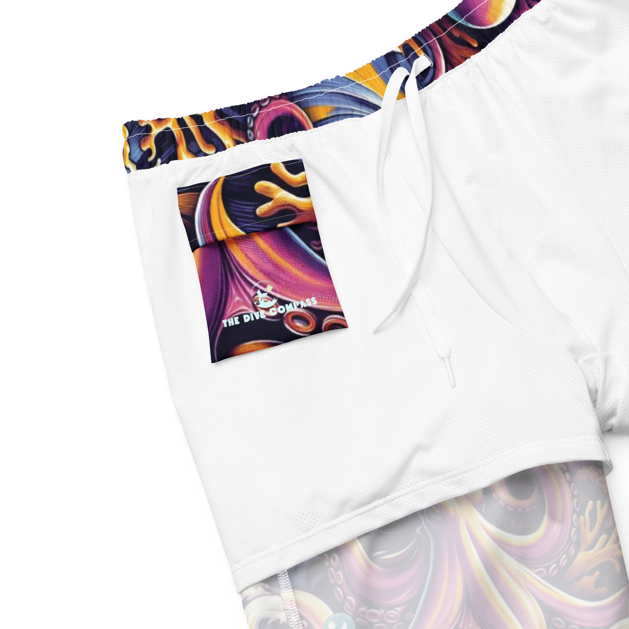 Octopus Ink Swim Trunks – product details – recycled swim trunks designed for divers and tropical ocean travel