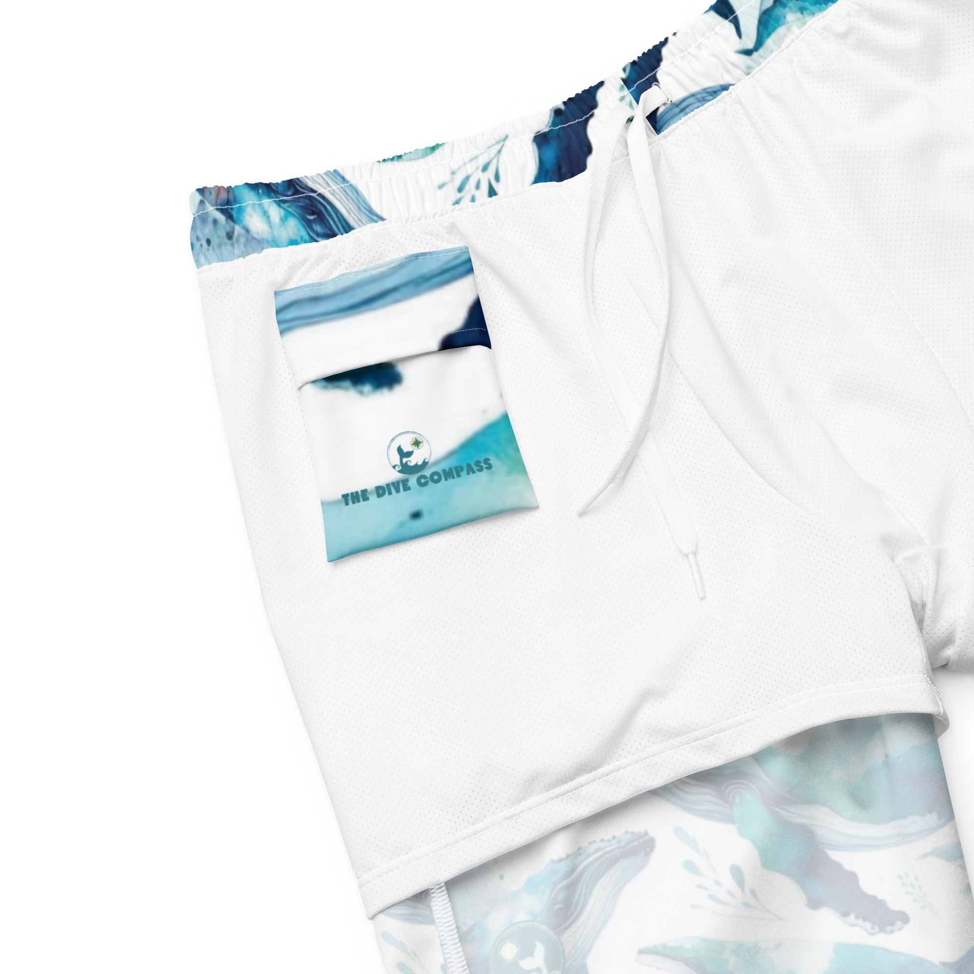 Humpback Dreams Swim Trunks – product details – scuba trunks for warm water diving, snorkeling, and reef adventures