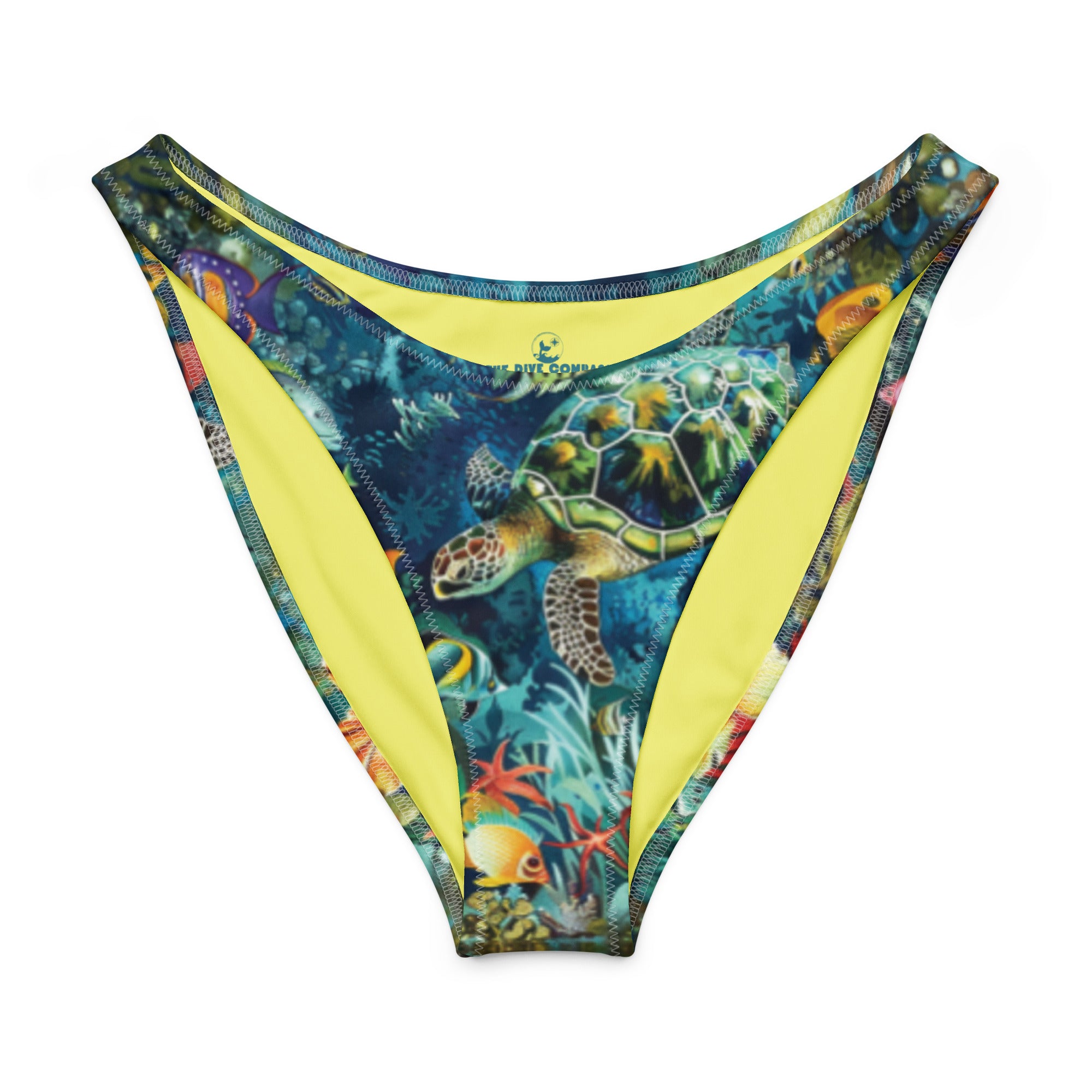 Maldives Scuba Bikini Bottom – Cheeky – front view – scuba diving swimsuit with UPF 50+ sun protection for tropical reef diving