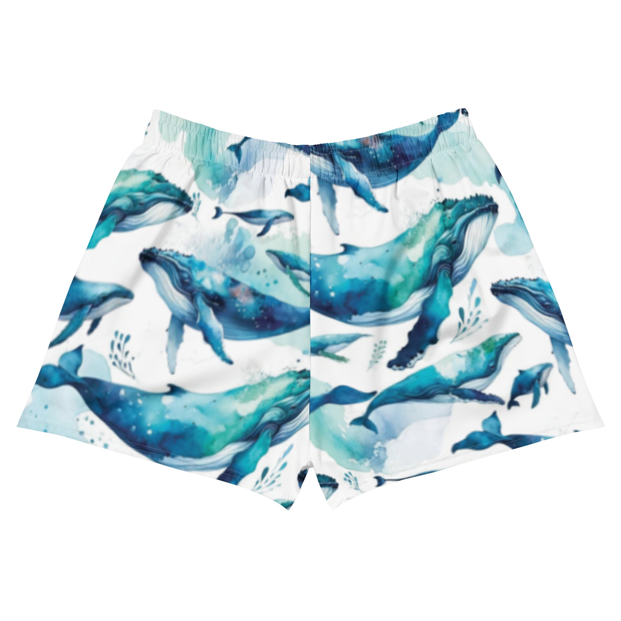 Humpback Dreams Breezy Swim Shorts – back view – swim shorts designed for ocean lovers and conservation-minded travelers