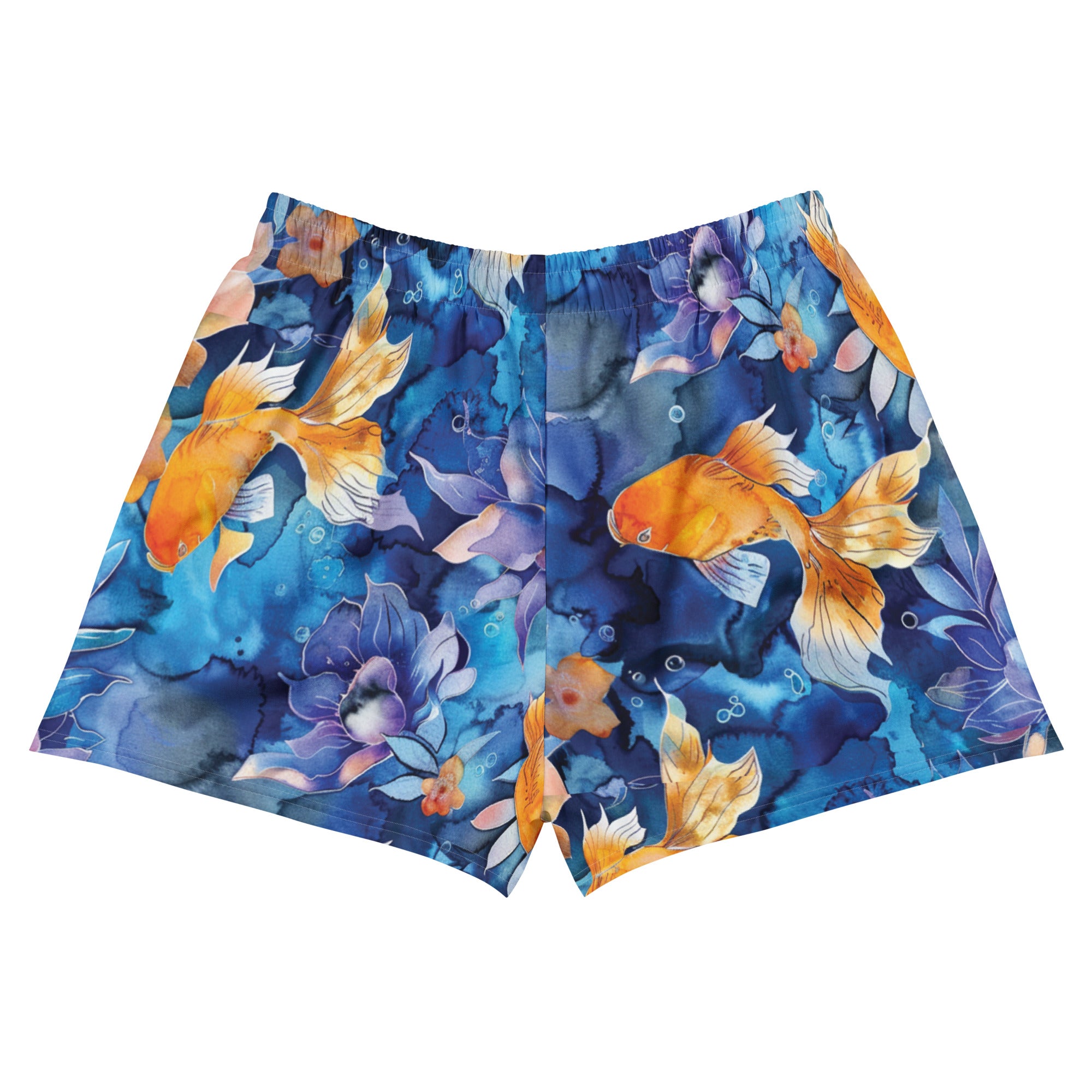 Jasmine Koi Breezy Swim Shorts – back view – swim shorts designed for ocean lovers and conservation-minded travelers