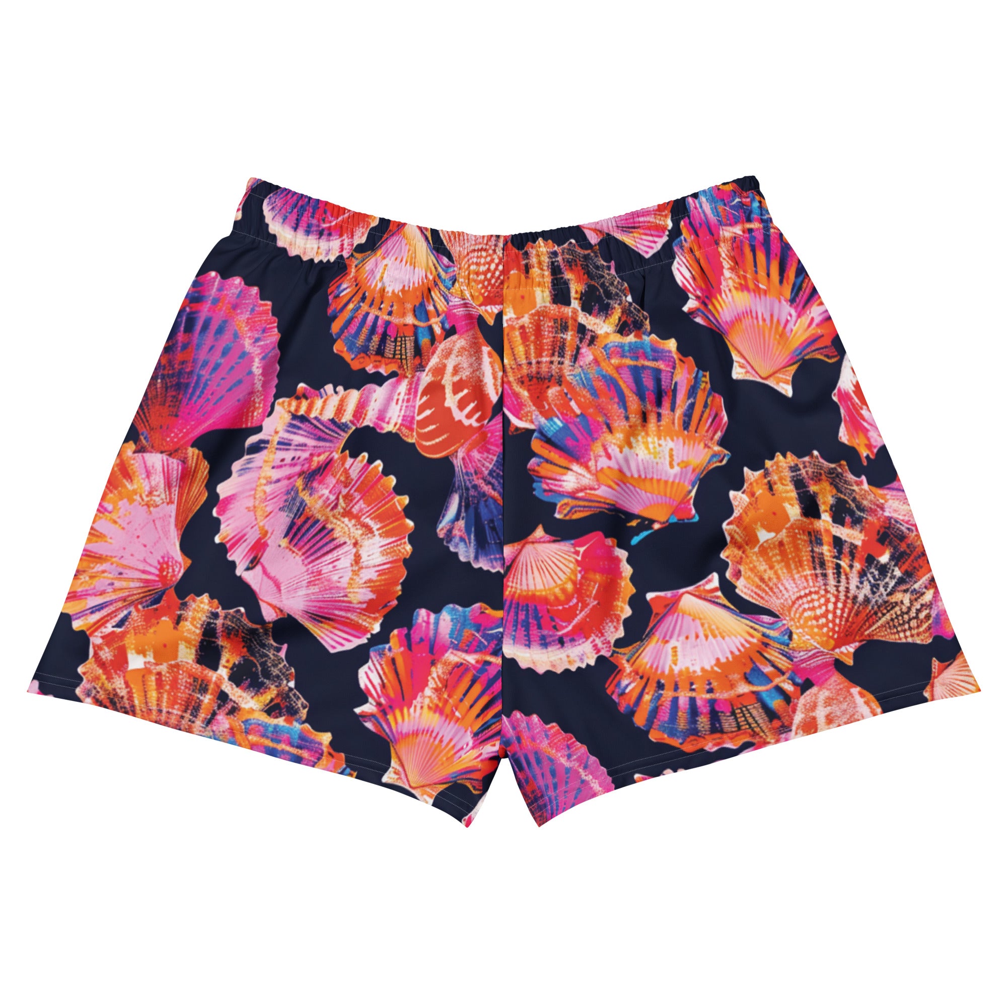 Neon Shells Breezy Swim Shorts – back view – swim shorts designed for ocean lovers and conservation-minded travelers