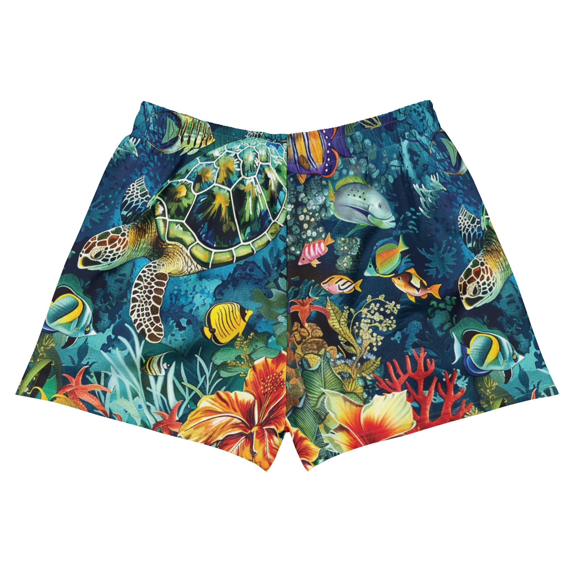 Maldives Breezy Swim Shorts – back view – swim shorts designed for ocean lovers and conservation-minded travelers