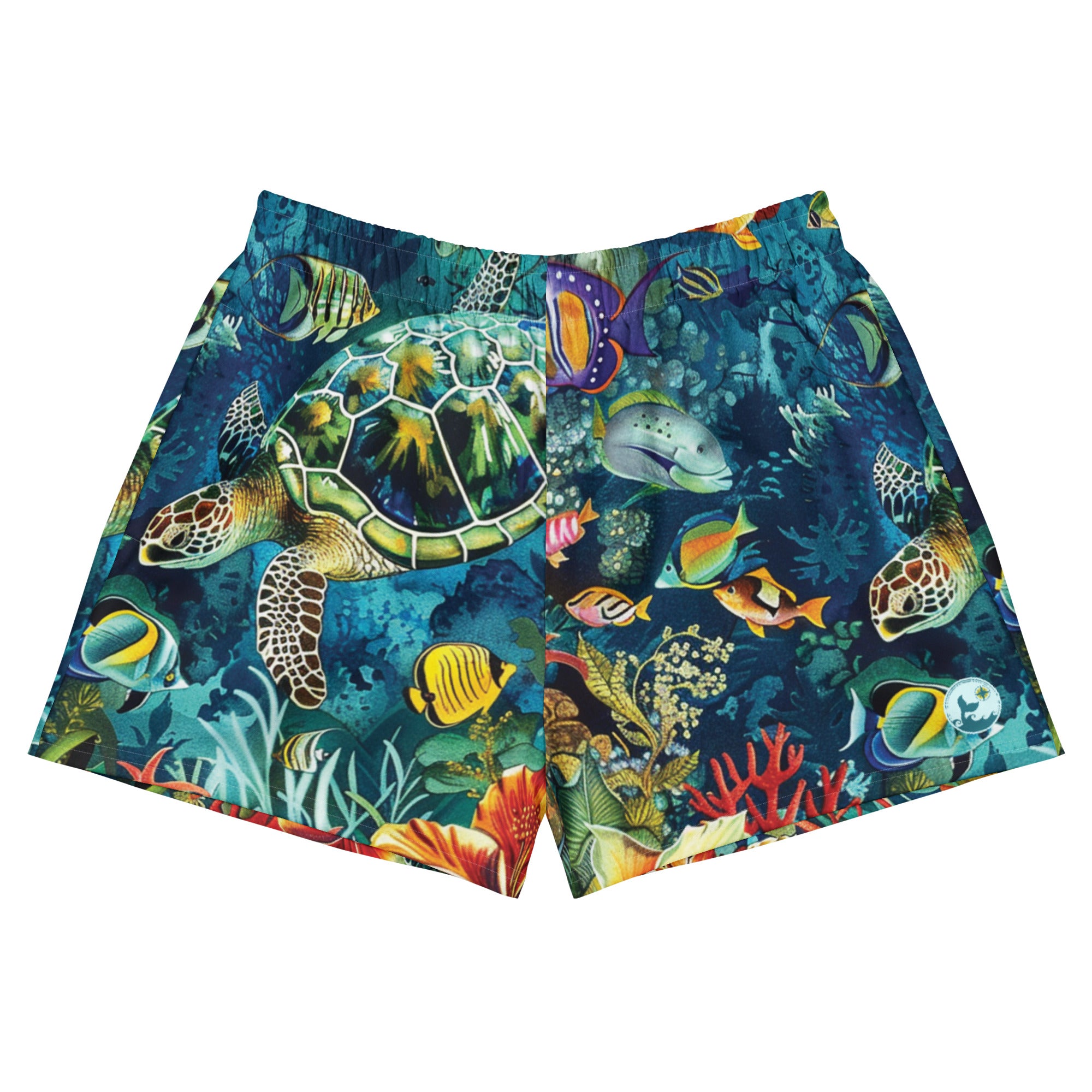 Maldives Breezy Swim Shorts – front view – breezy swim shorts for ocean days, post-dive lounging, and beach travel
