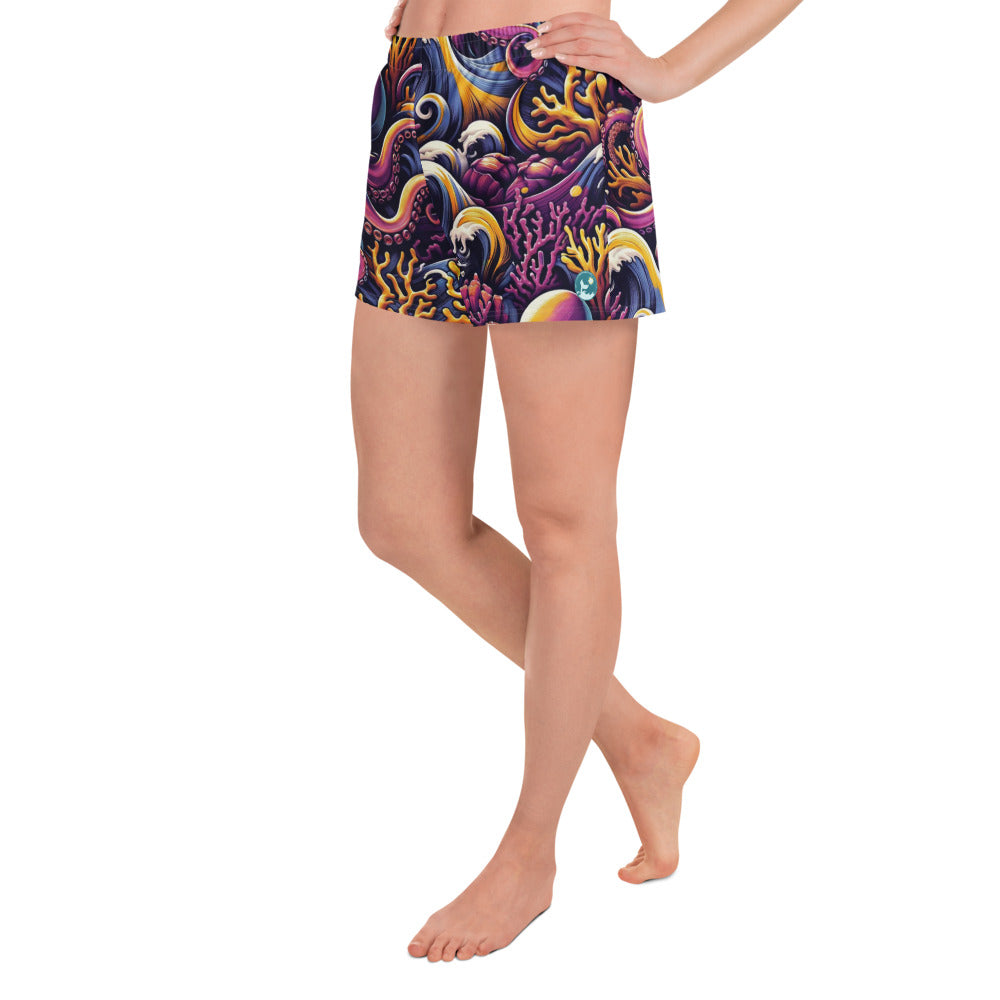 Octopus Ink Breezy Swim Shorts – left side view – sustainable swim shorts in soft recycled polyester for ocean lovers