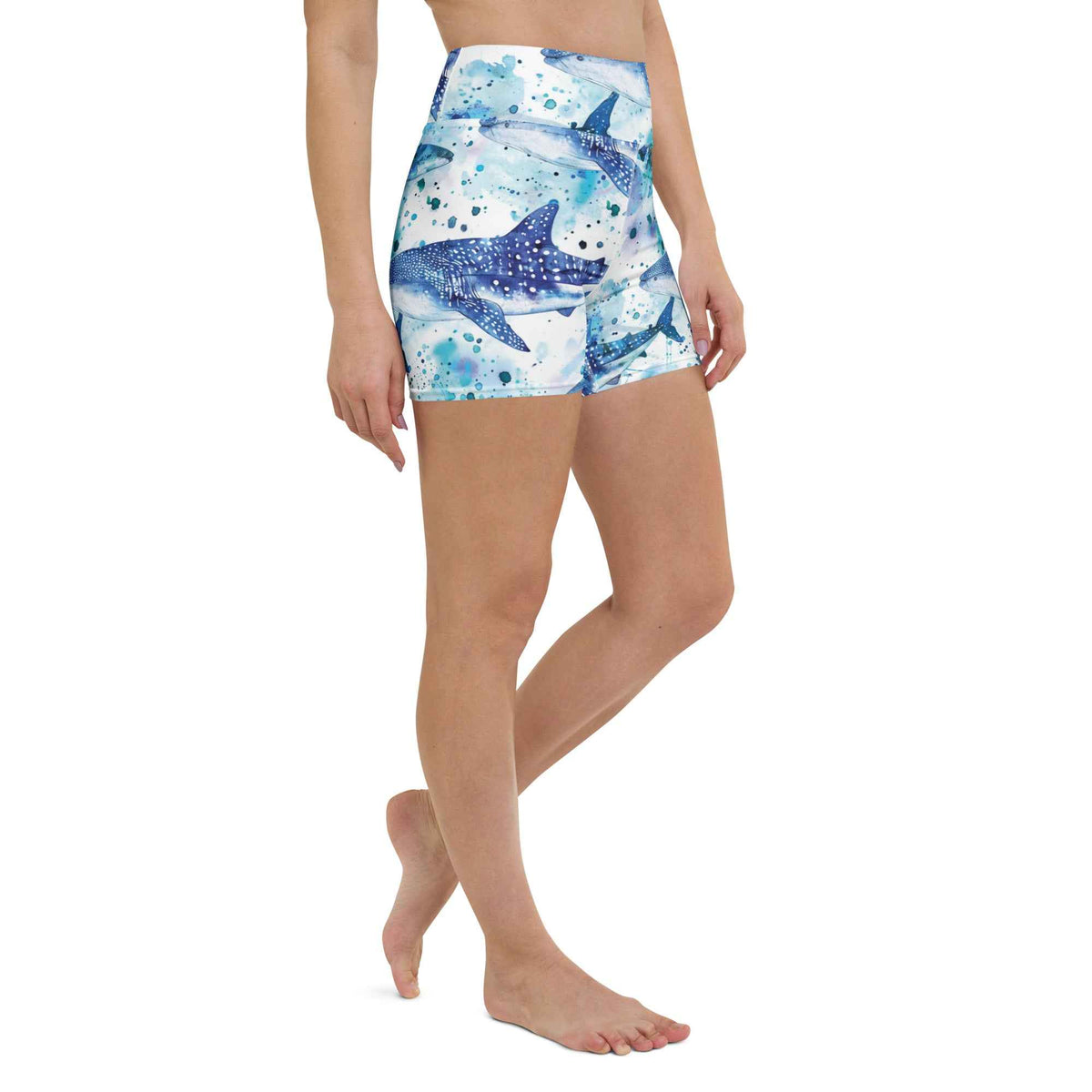 Whimsical Whale Shark Dive Shorts - 4" ♻️