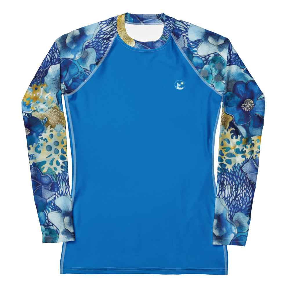 Coral Blossoms Women's Rash Guard ♻️